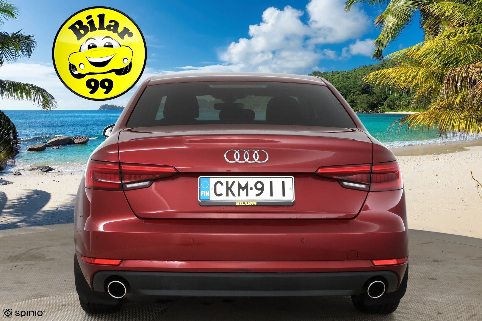 Audi A4 2016 Sedan Business 2,0 TFSI 140 kW S tronic / Webasto / LED / Koukku / Vakkari / P.tutka - Hieno Suomi-auto / 2x alumiinivanteet!
