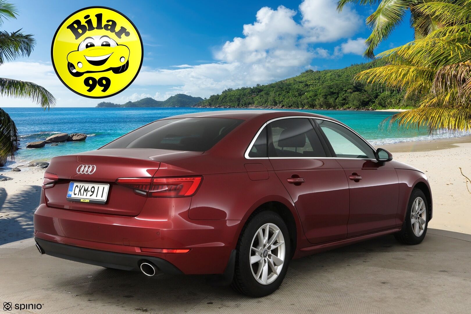 Audi A4 2016 Sedan Business 2,0 TFSI 140 kW S tronic / Webasto / LED / Koukku / Vakkari / P.tutka - Hieno Suomi-auto / 2x alumiinivanteet!