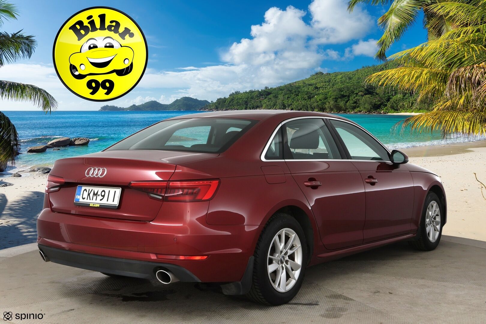 Audi A4 2016 Sedan Business 2,0 TFSI 140 kW S tronic / Webasto / LED / Koukku / Vakkari / P.tutka - Hieno Suomi-auto / 2x alumiinivanteet!