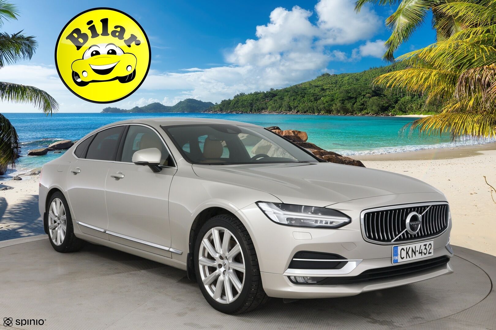 Volvo S90 2016 D5 AWD Inscription aut - ilman AD-blue järjestelmää | Suomi-Auto | ACC | 360-Kamera | Lisälämmitin | Muistipenkit | Nahkaverhoilu | Vetokoukku