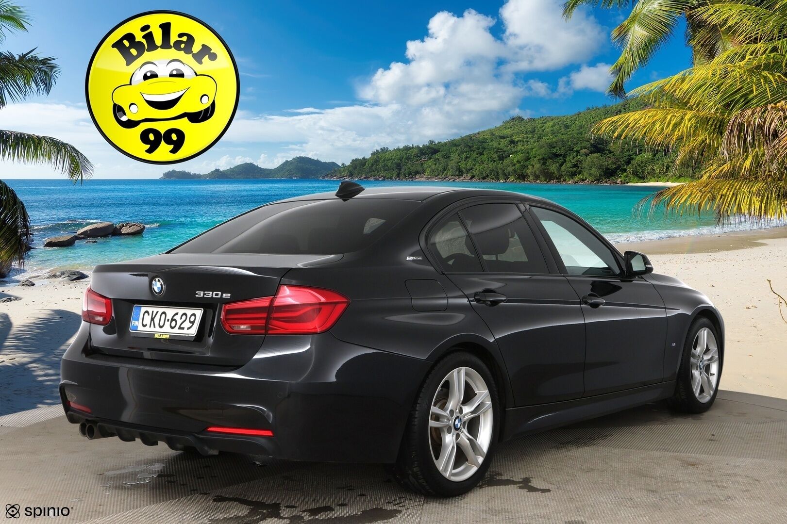 BMW 330 2017 F30 Sedan 330e A Business M Sport / Adapt. vak. / Muistipenkki / Adapt. LED / HiFi / P-Tutkat - Akku kuntotarkastettu! / Kahdet hyvät renkaat