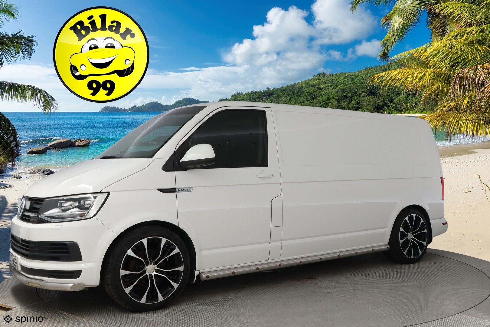 Volkswagen Transporter 2017 umpipakettiauto Pitkä 2,0 TDI 110kW DSG (FI17) BULLI * Webasto / Vetokoukku / LED / Kylkiputket & Lisävalot / Vakkari - Näyttävä / Isosti huollettu / Jakopää tehty / Juuri tullut Tampereelle!