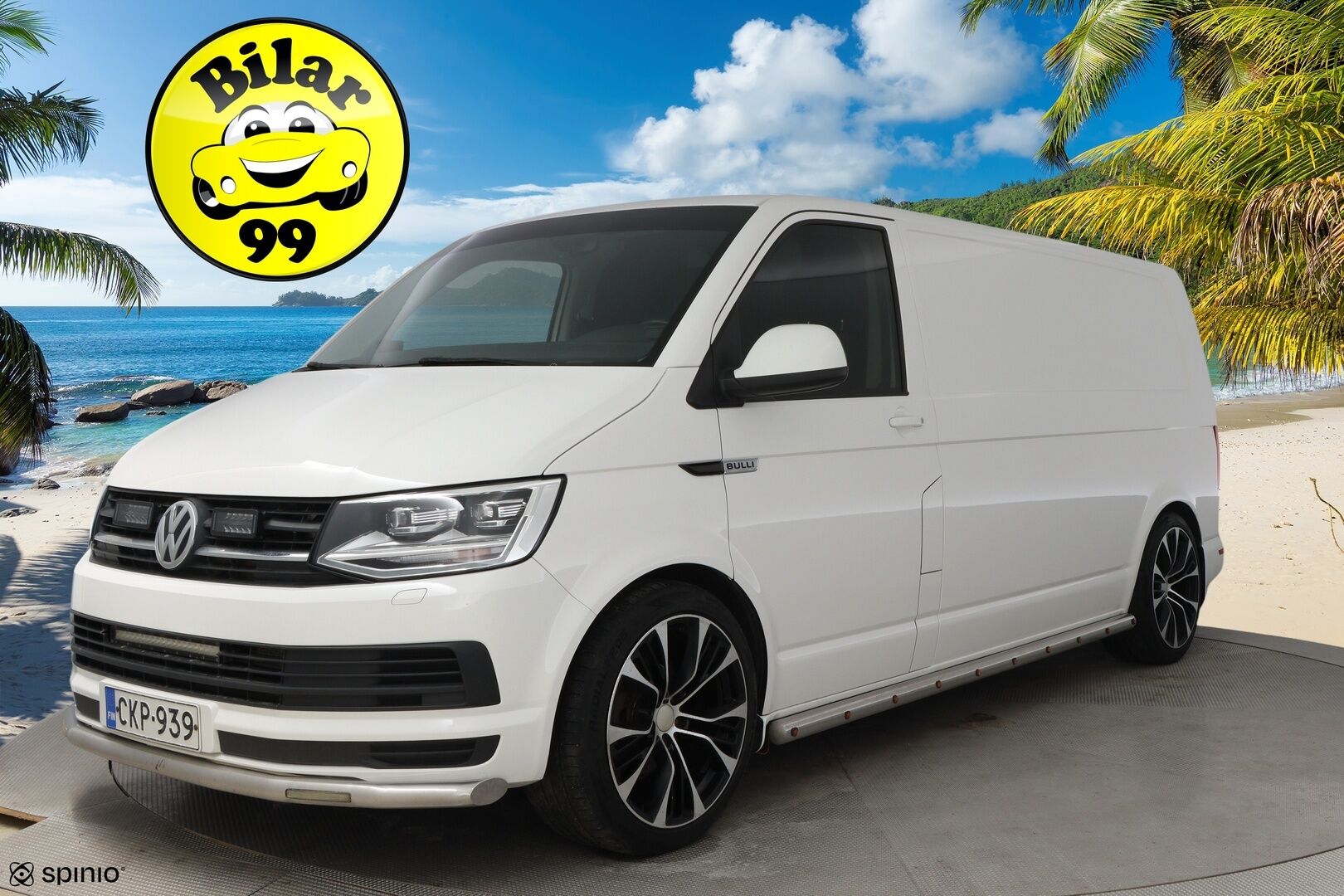Volkswagen Transporter 2017 umpipakettiauto Pitkä 2,0 TDI 110kW DSG (FI17) BULLI * Webasto / Vetokoukku / LED / Kylkiputket & Lisävalot / Vakkari - Näyttävä / Isosti huollettu / Jakopää tehty / Juuri tullut Tampereelle!