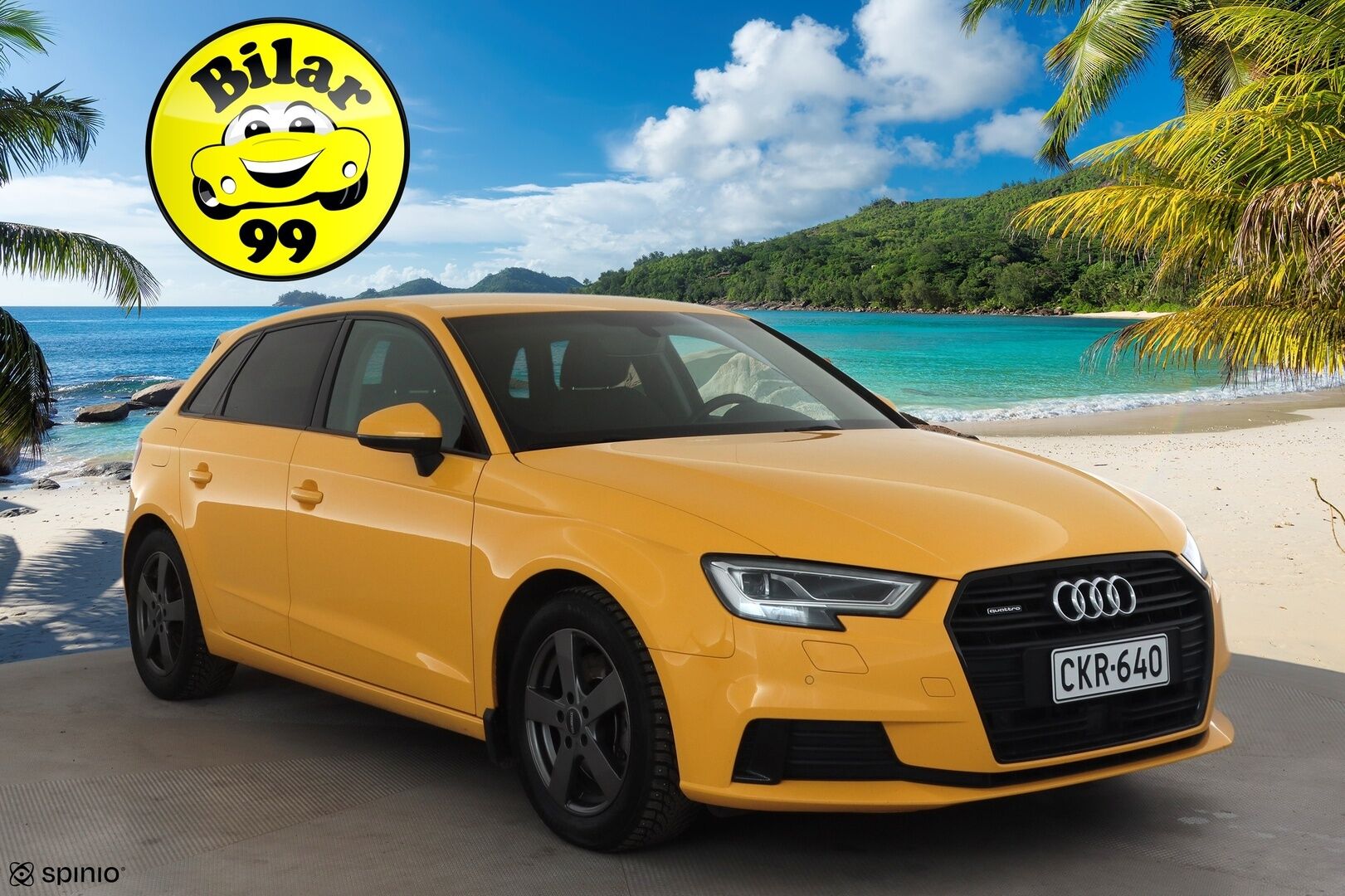 Audi A3 2017 Sportback Land of quattro Edition 2,0 TFSI 140 kW quattro S tronic * ACC / P.tutkat / Matrix LED / Webasto * - KeylessGo / Suomi-auto / Kahdet renkaat aluvanteilla - HULLU BLACKWEEK KORKOTARJOUS 2,49%