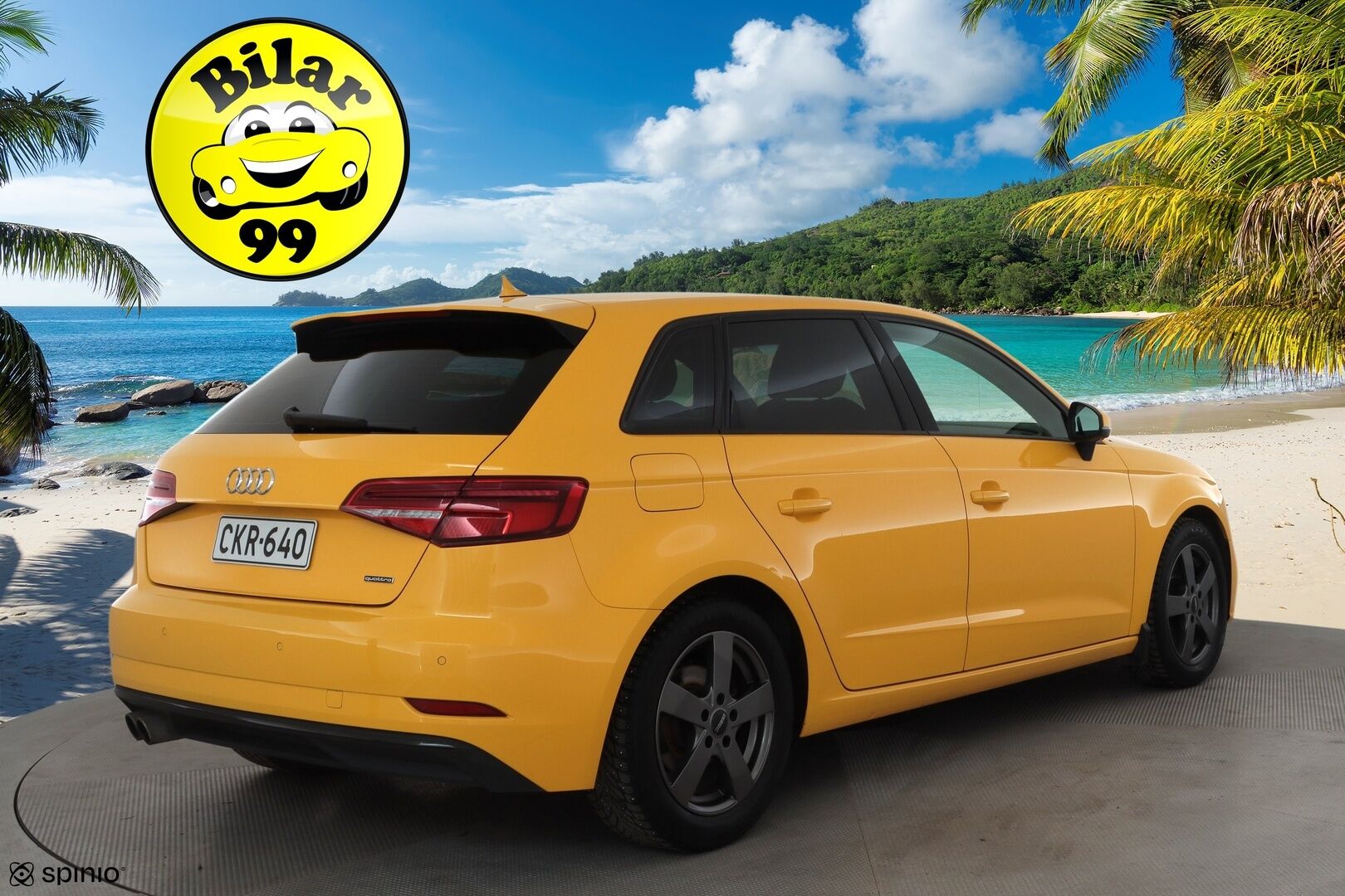 Audi A3 2017 Sportback Land of quattro Edition 2,0 TFSI 140 kW quattro S tronic * ACC / P.tutkat / Matrix LED / Webasto * - KeylessGo / Suomi-auto / Kahdet renkaat aluvanteilla - HULLU BLACKWEEK KORKOTARJOUS 2,49%