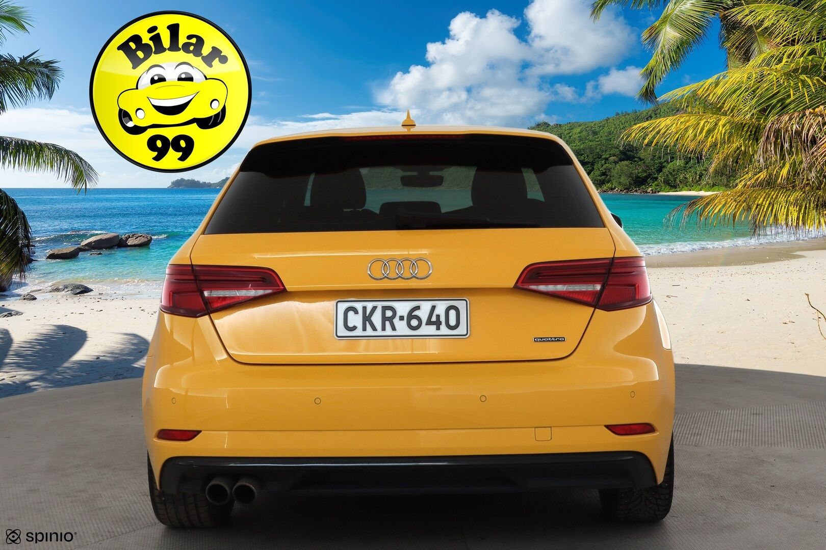 Audi A3 2017 Sportback Land of quattro Edition 2,0 TFSI 140 kW quattro S tronic * ACC / P.tutkat / Matrix LED / Webasto * - KeylessGo / Suomi-auto / Kahdet renkaat aluvanteilla - HULLU BLACKWEEK KORKOTARJOUS 2,49%