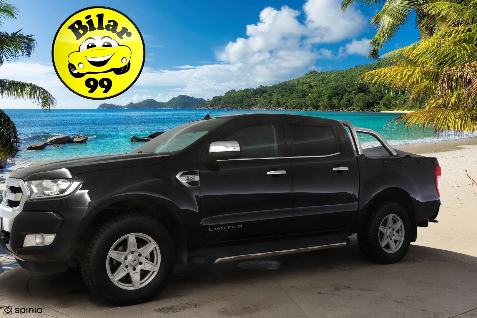 Ford Ranger 2017 Double Cab 3,2TDCi 200 hv Limited 4x4 * Vetokoukku / Peruutuskamera / Lohkolämmitin / Lämm. tuulilasi / Nahkasisusta * - Rekisteröity pakettiautoksi / 3500kg vetomassa