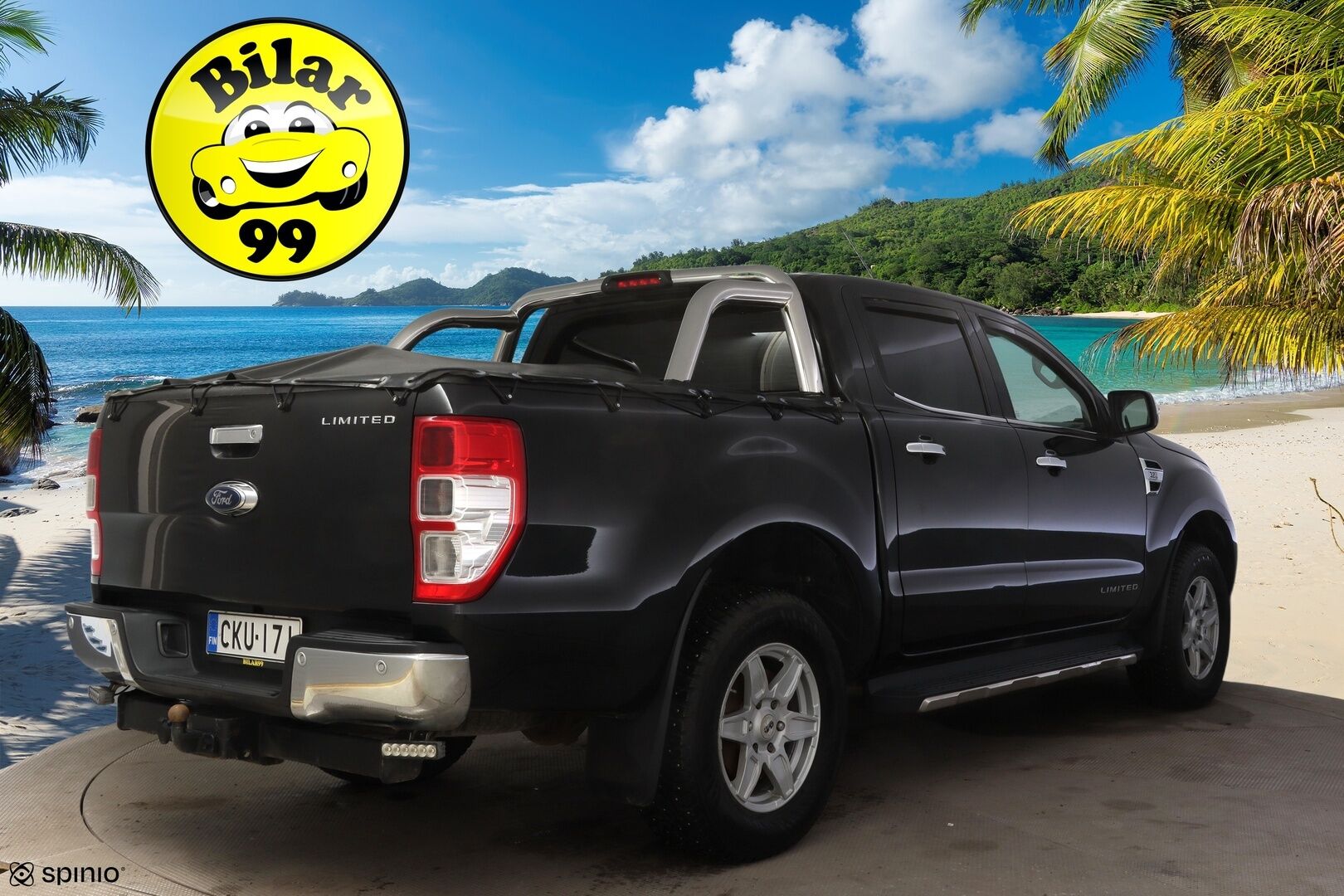 Ford Ranger 2017 Double Cab 3,2TDCi 200 hv Limited 4x4 * Vetokoukku / Peruutuskamera / Lohkolämmitin / Lämm. tuulilasi / Nahkasisusta * - Rekisteröity pakettiautoksi / 3500kg vetomassa