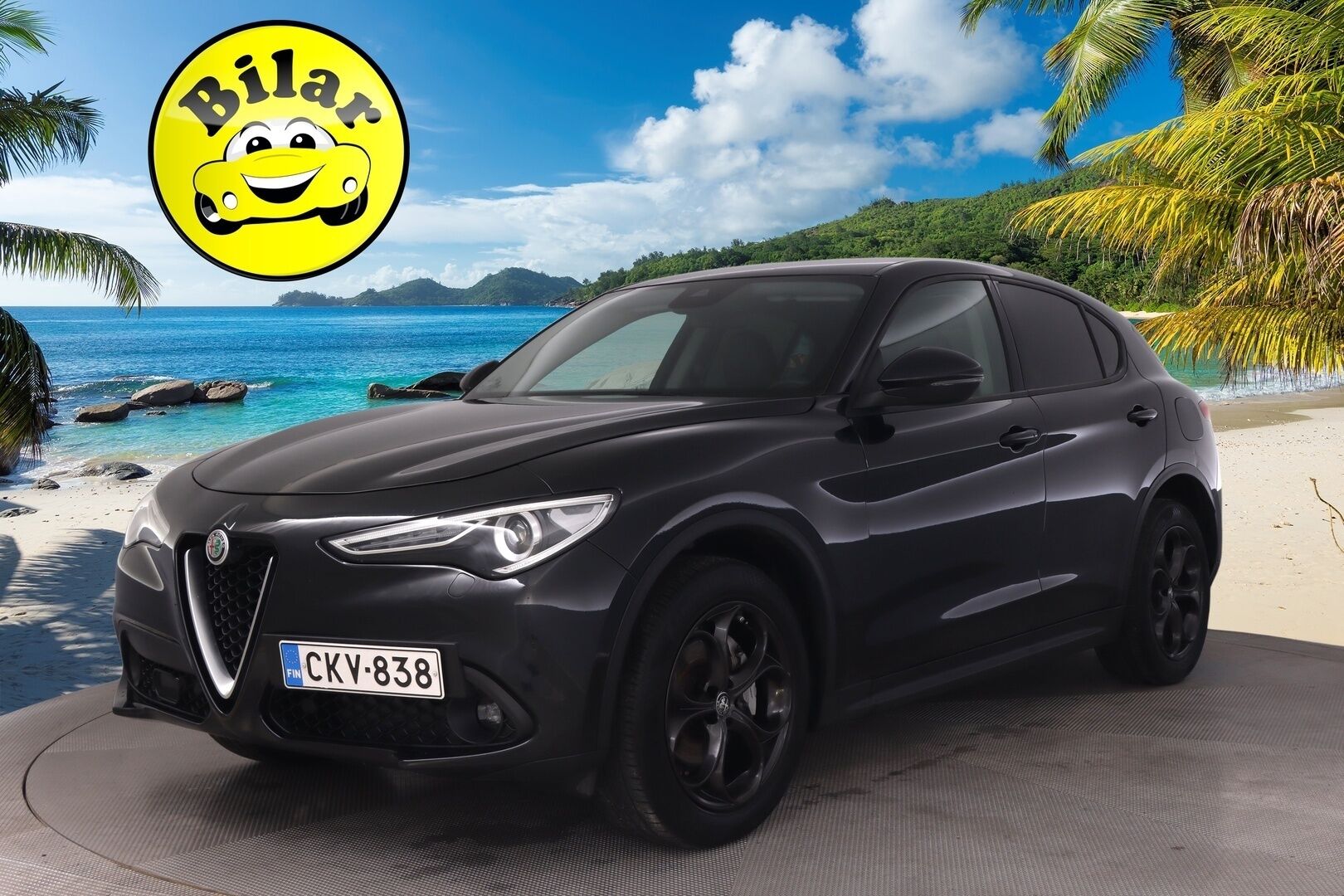 Alfa Romeo Stelvio 2019 2,2 Diesel 210hp AT8 AWD Super - Muistipenkki | Keyless | Kamera | Suomiauto | Lohko | Ratinlämmitin | 2x alut | S-kontti - KORKO VAIN 3,99 %