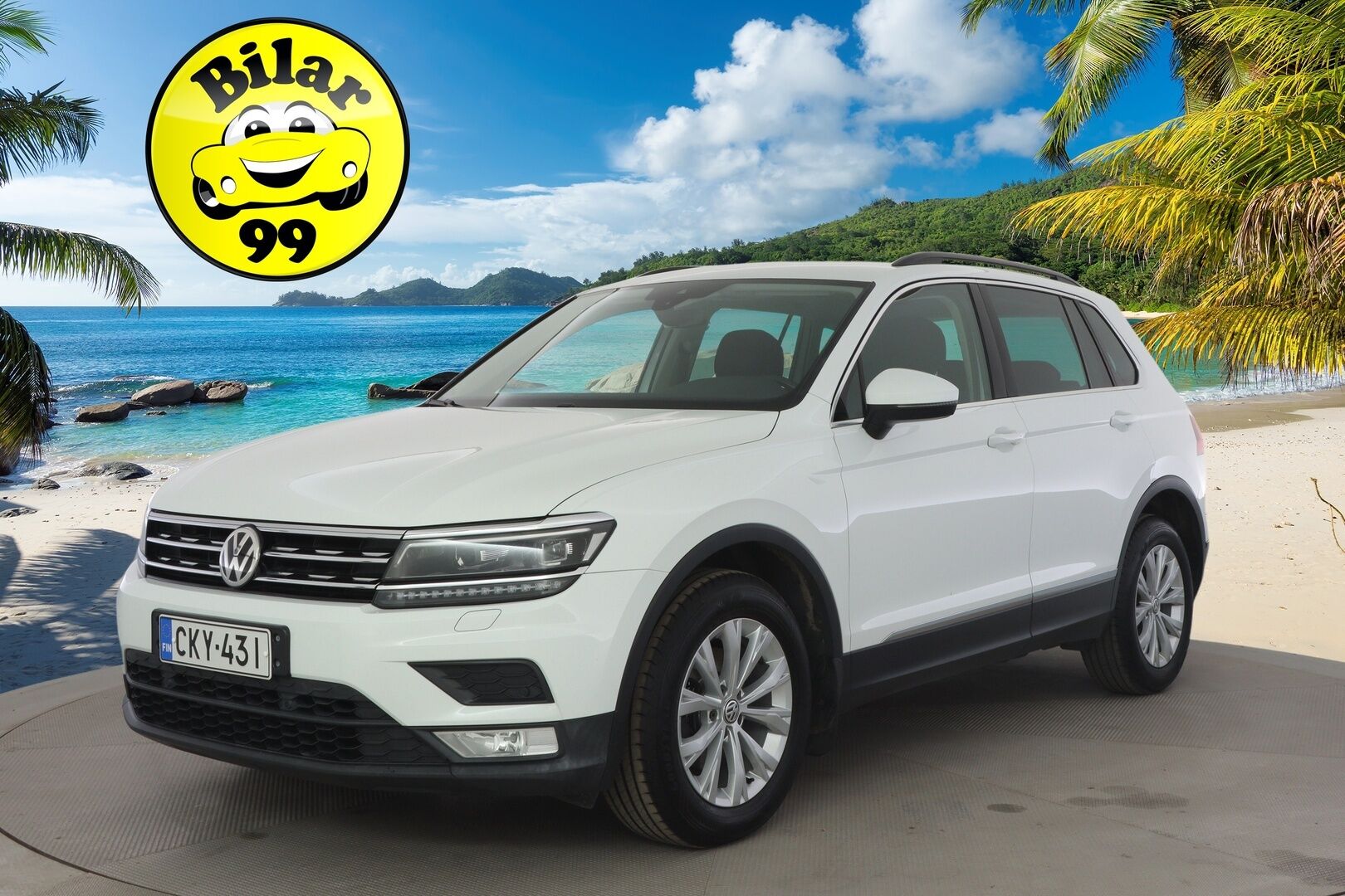 Volkswagen Tiguan 2017 Comfortline 2,0 TDI SCR 110 kW (150 hv) 4MOTION DSG-automaatti ** Webasto / Navi&Carplay / Adapt.vakkari / Vetokoukku ** - Upeassa kunnossa oleva Tigu! / Kahdet hyvät merkkirenkaat vanteilla! - HULLUT AVAJAISHULINAT KORKOTARJOUS 3,29 %