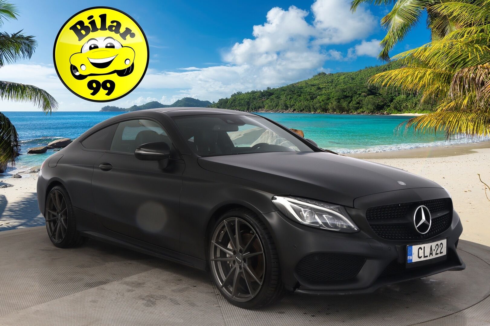 Mercedes-Benz C 2016 220 d Coupé A Business AMG*Webasto / Burmester / P.Kamera / Panorama* - *2x Vanteet&renkaat / Näyttävä!*