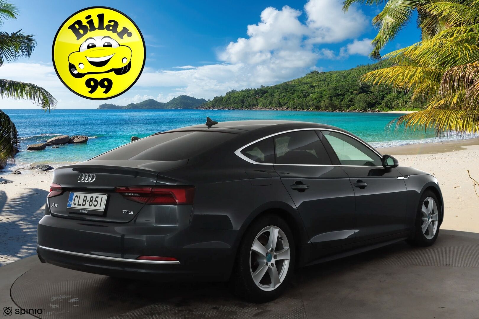 Audi A5 2018 Sportback Business Sport Comfort Edition 1,4 TFSI 110 kW S tronic * Webasto / Koukku / Matrix / P.Tutkat / Navi * - Hyvin huollettu / Sportpenkit / Digimittaristo / Kahdet renkaat aluvanteilla
