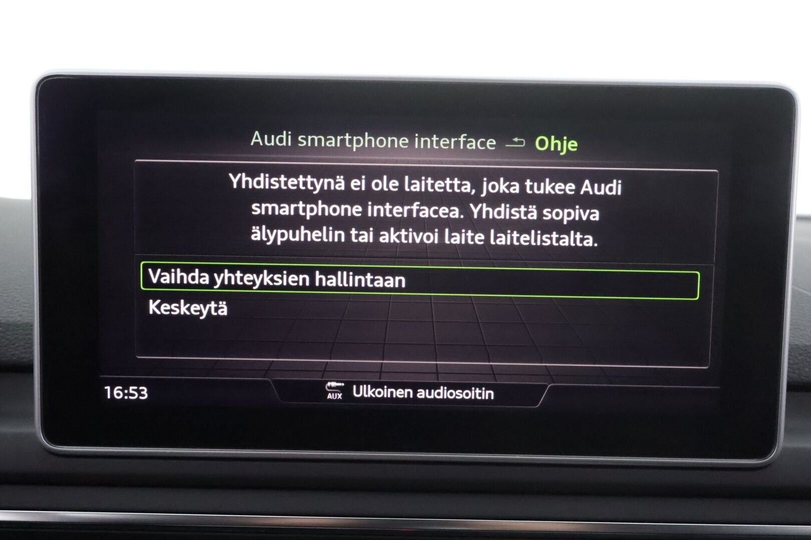 Audi A5 2018 Sportback Business Sport Comfort Edition 1,4 TFSI 110 kW S tronic * Webasto / Koukku / Matrix / P.Tutkat / Navi * - Hyvin huollettu / Sportpenkit / Digimittaristo / Kahdet renkaat aluvanteilla