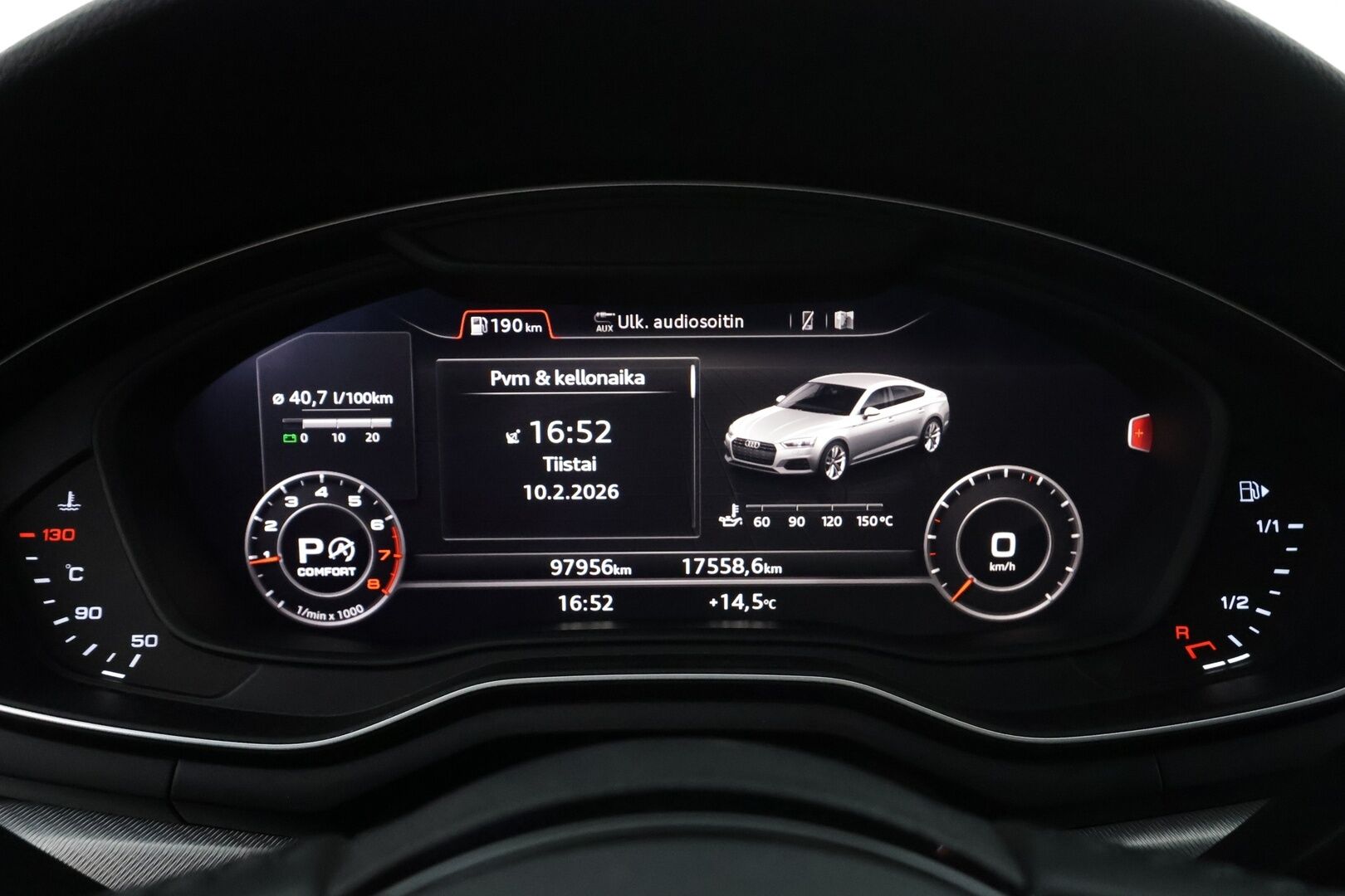 Audi A5 2018 Sportback Business Sport Comfort Edition 1,4 TFSI 110 kW S tronic * Webasto / Koukku / Matrix / P.Tutkat / Navi * - Hyvin huollettu / Sportpenkit / Digimittaristo / Kahdet renkaat aluvanteilla