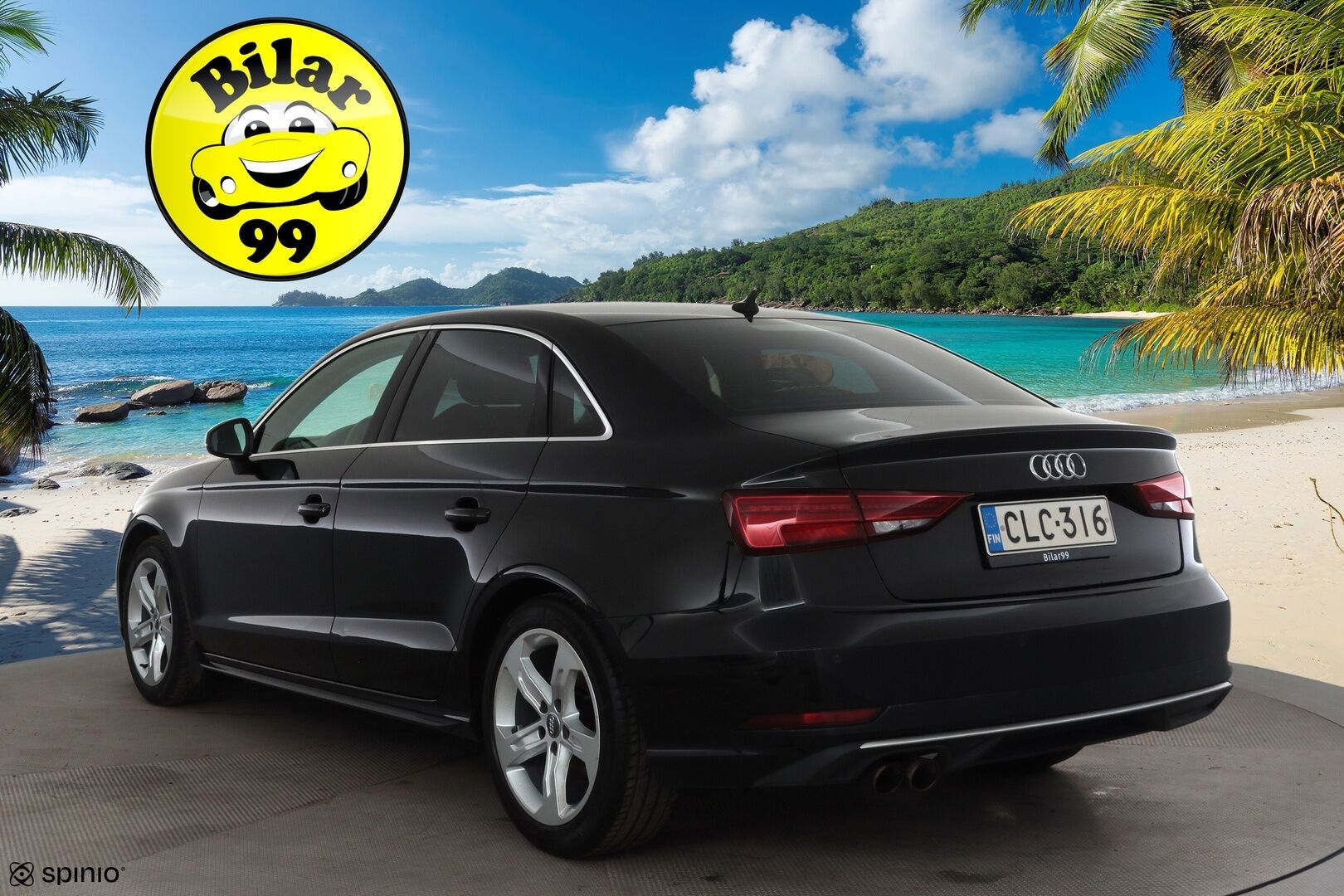 Audi A3 2018 Sedan Pro Business Sport Edition 2,0 TDI 110 kW S tronic * Suomi-auto / P.tutka / LED / Vakkari / Webasto * - Kahdet renkaat aluvanteilla - HULLU BLACKWEEK KORKOTARJOUS 2,49%