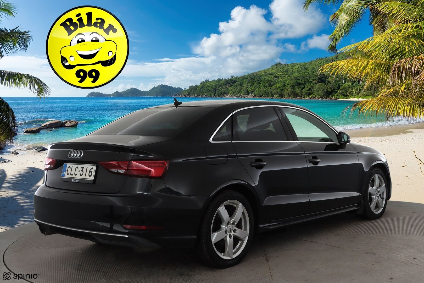 Audi A3 2018 Sedan Pro Business Sport Edition 2,0 TDI 110 kW S tronic * Suomi-auto / P.tutka / LED / Vakkari / Webasto * - Kahdet renkaat aluvanteilla - HULLU BLACKWEEK KORKOTARJOUS 2,49%