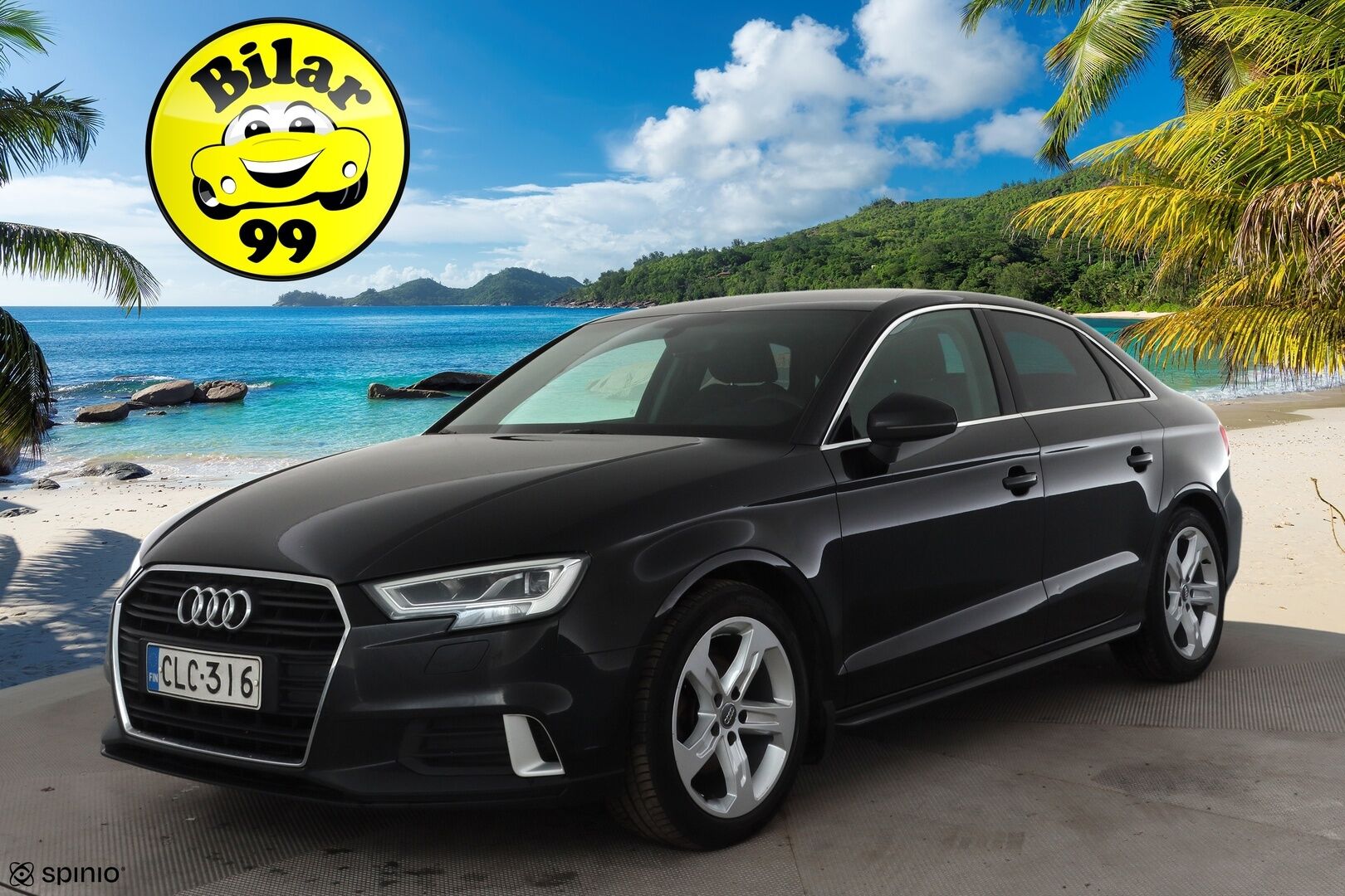 Audi A3 2018 Sedan Pro Business Sport Edition 2,0 TDI 110 kW S tronic * Suomi-auto / P.tutka / LED / Vakkari / Webasto * - Kahdet renkaat aluvanteilla - HULLU BLACKWEEK KORKOTARJOUS 2,49%