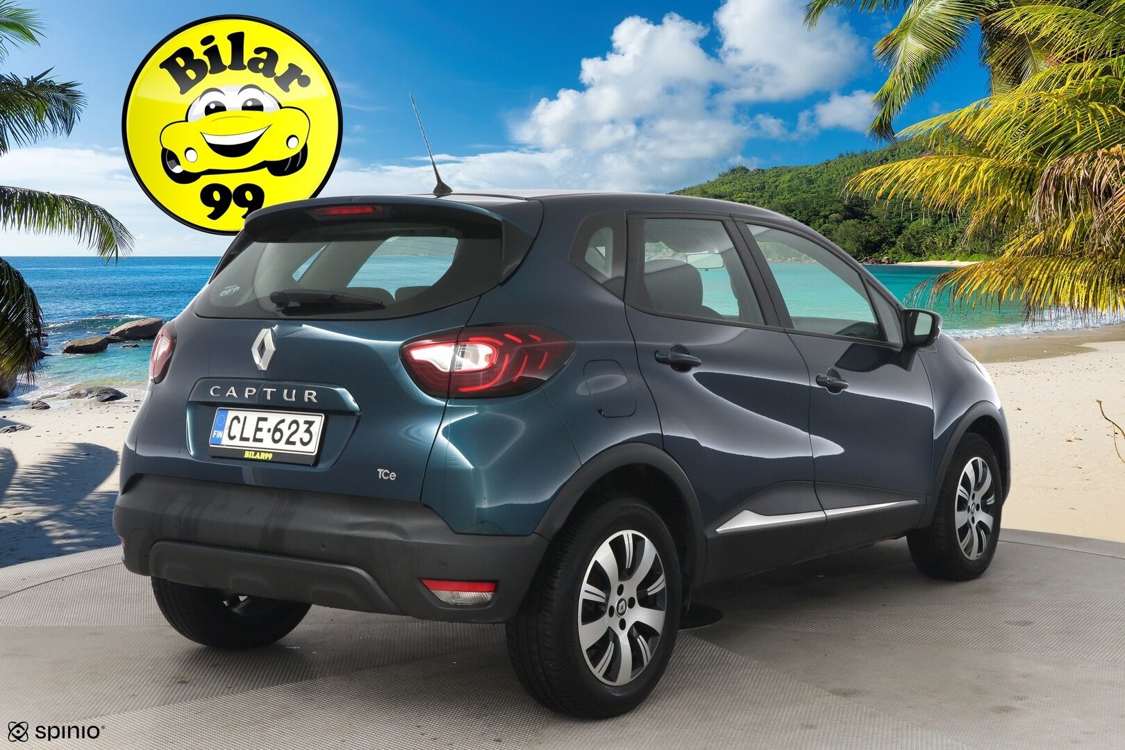 Renault Captur 2017 TCe 120 EDC-aut Zen S17  Navi, Vakionopeudensäädin nopeudenrajoittimella , Penkinlämmittimet,  Pysäköintitutka takana - Suomi-auto, Hyvä huoltohistoria, Kahdet renkaat