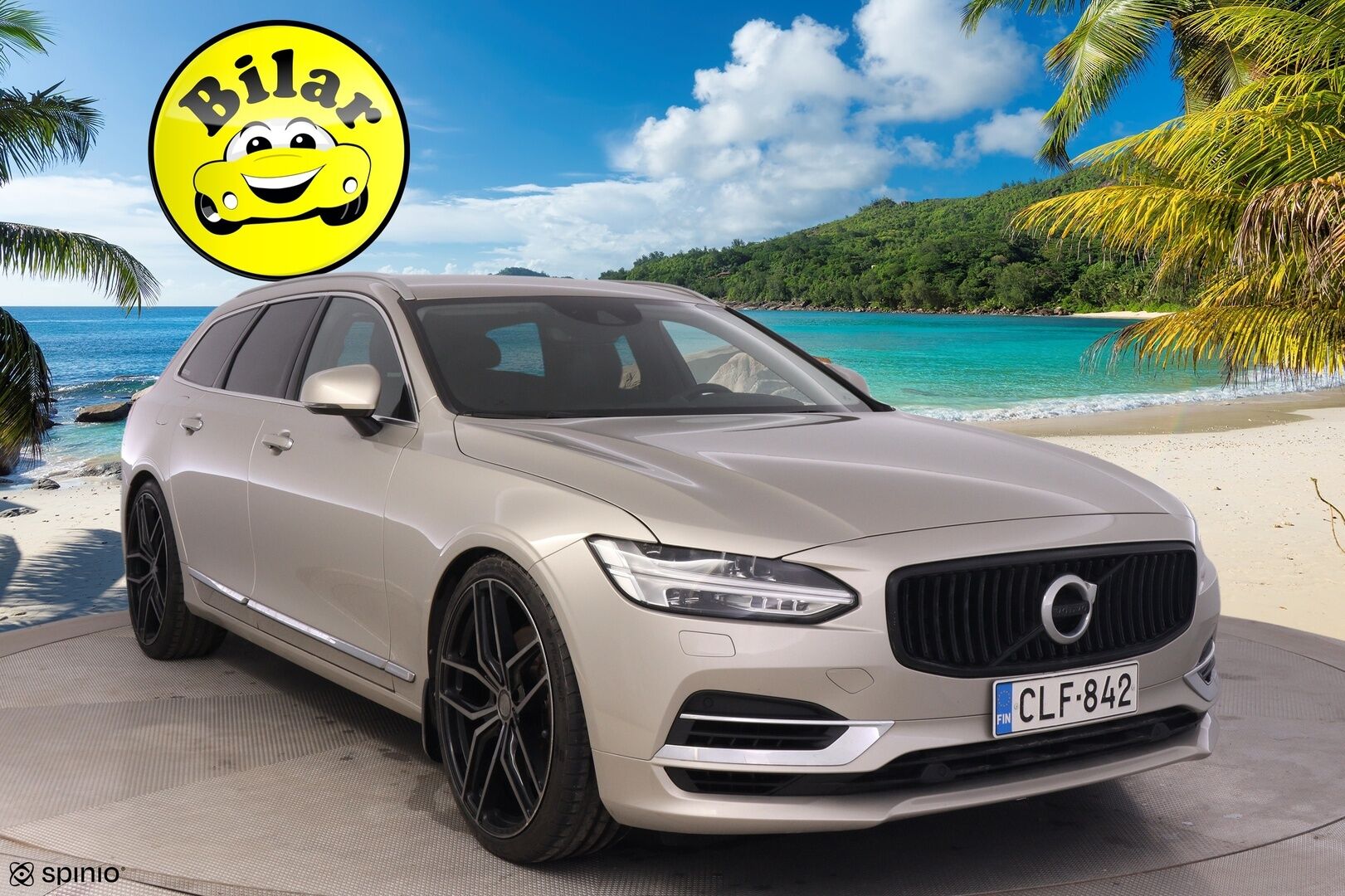 Volvo V90 2018 T8 AWD Inscription aut - Pa-lämmitin | Bowers & Wilkins | Ilmastoidut & Hierovat Muistipenkit | S-Koukku | KeylessGoHuippu varusteet | Näyttävillä vanteilla 21"