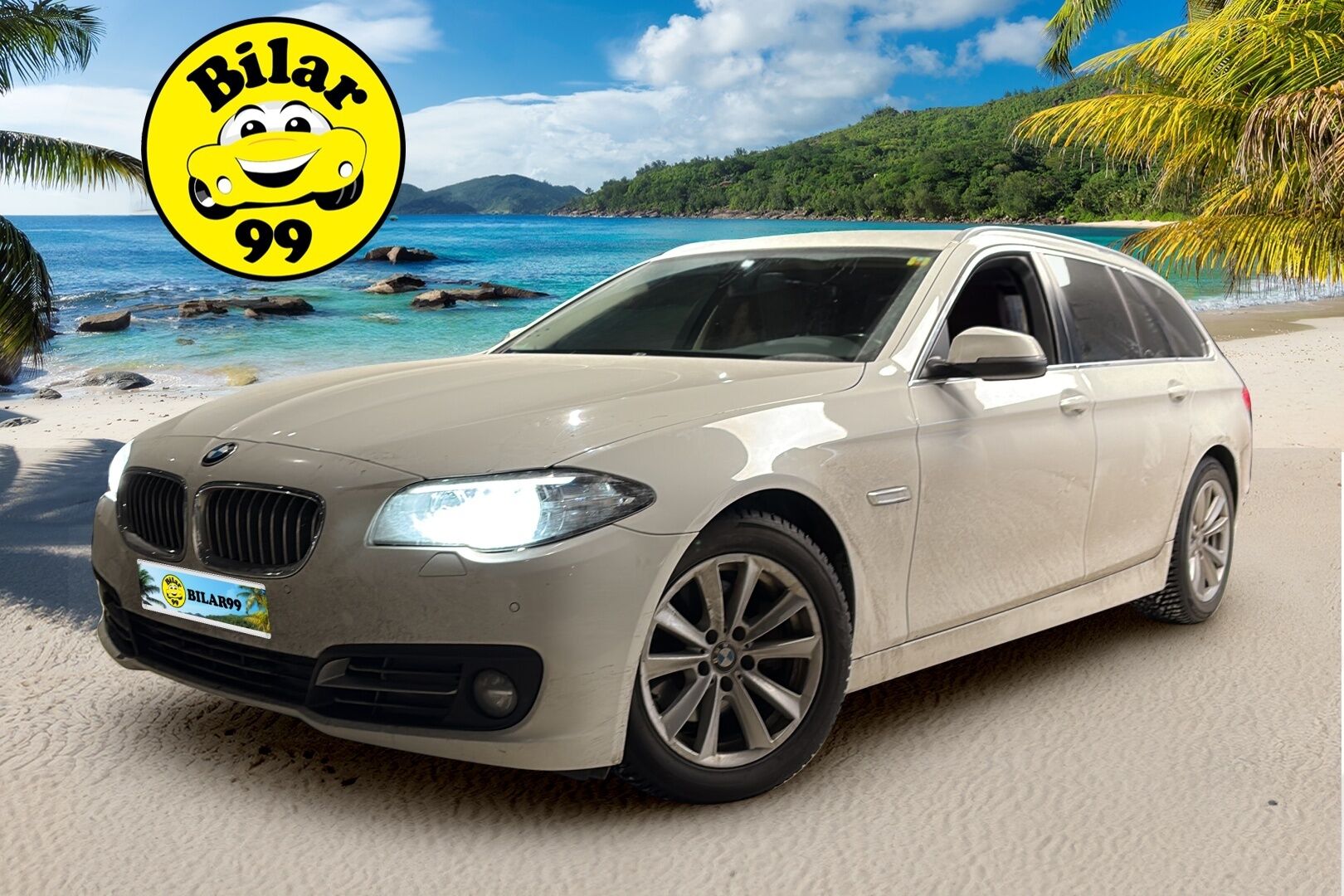 BMW 518 2017 F11 Touring 518d A Business Exclusive Pro Edition *Konjakkinahat / Lohkolämmitin / Professional Navi / Vakkari / Sähköluukku * - Suomiauto / Parkkitutkat / Ratinlämmitin 