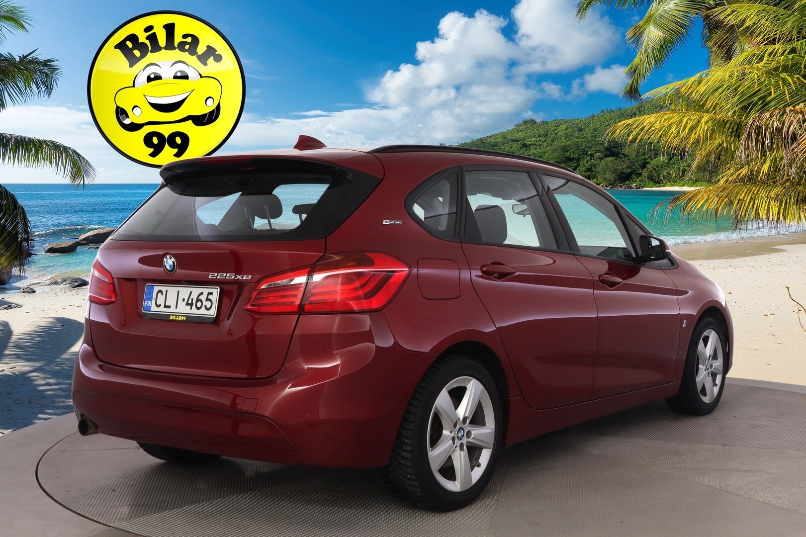 BMW 225 2017 F45 Active Tourer 225xe A Business */ Suomi-auto / Esilämmitys / P.kamera / Ratinlämmitys / Comfort Access / Vakkari /* - Soh 93,6% / Ilmainen kotiintoimitus / 2x renkaat