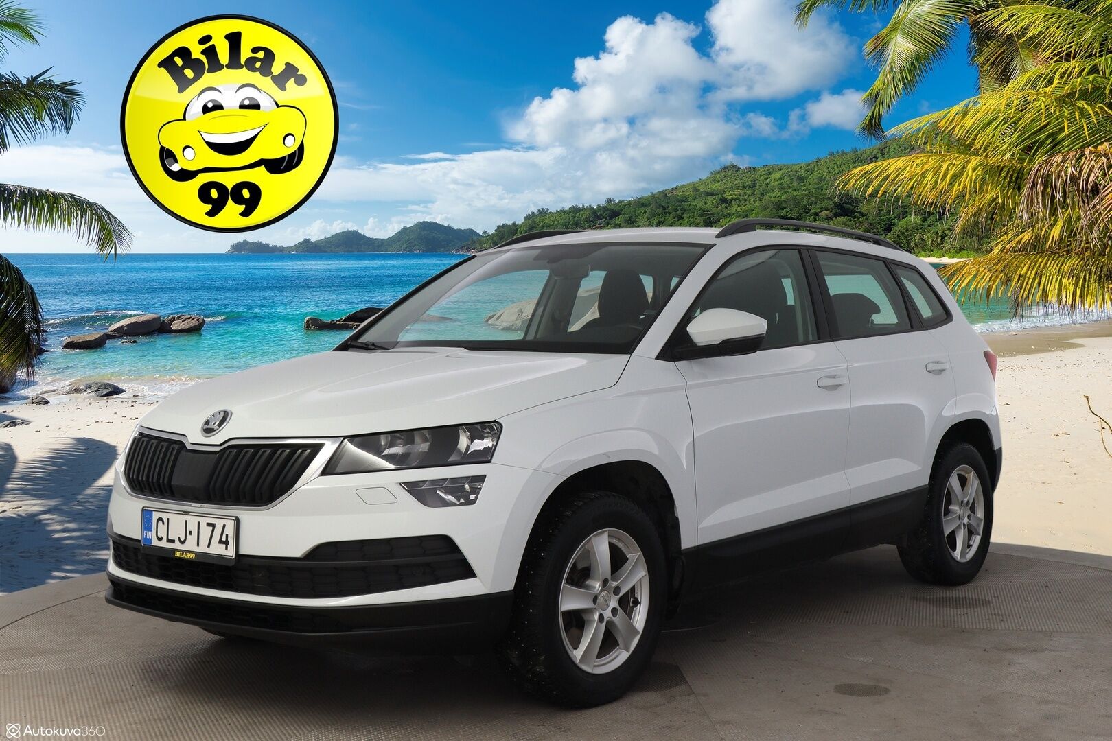 Skoda Karoq 2018 1,0 TSI Ambition DSG Autom *Suomi-Auto / Pitkä Leima / Jakopää Tehty / App Connect / Bluetooth / Tutkat / Ratinlämmitin / Taloudellinen* - Taloudellinen Bensa Karoq tuoreella jakopäällä!