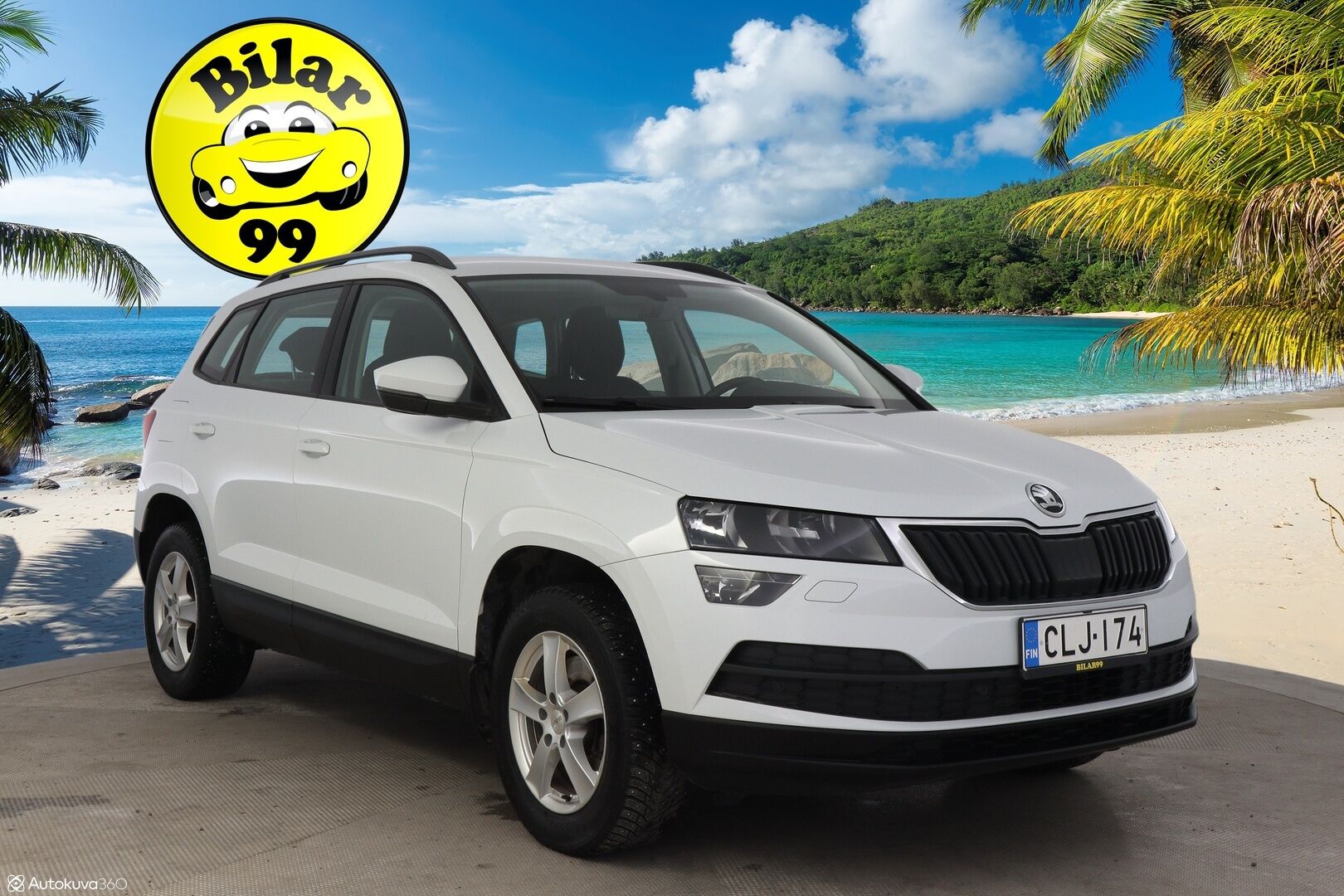 Skoda Karoq 2018 1,0 TSI Ambition DSG Autom *Suomi-Auto / Pitkä Leima / Jakopää Tehty / App Connect / Bluetooth / Tutkat / Ratinlämmitin / Taloudellinen* - Taloudellinen Bensa Karoq tuoreella jakopäällä!