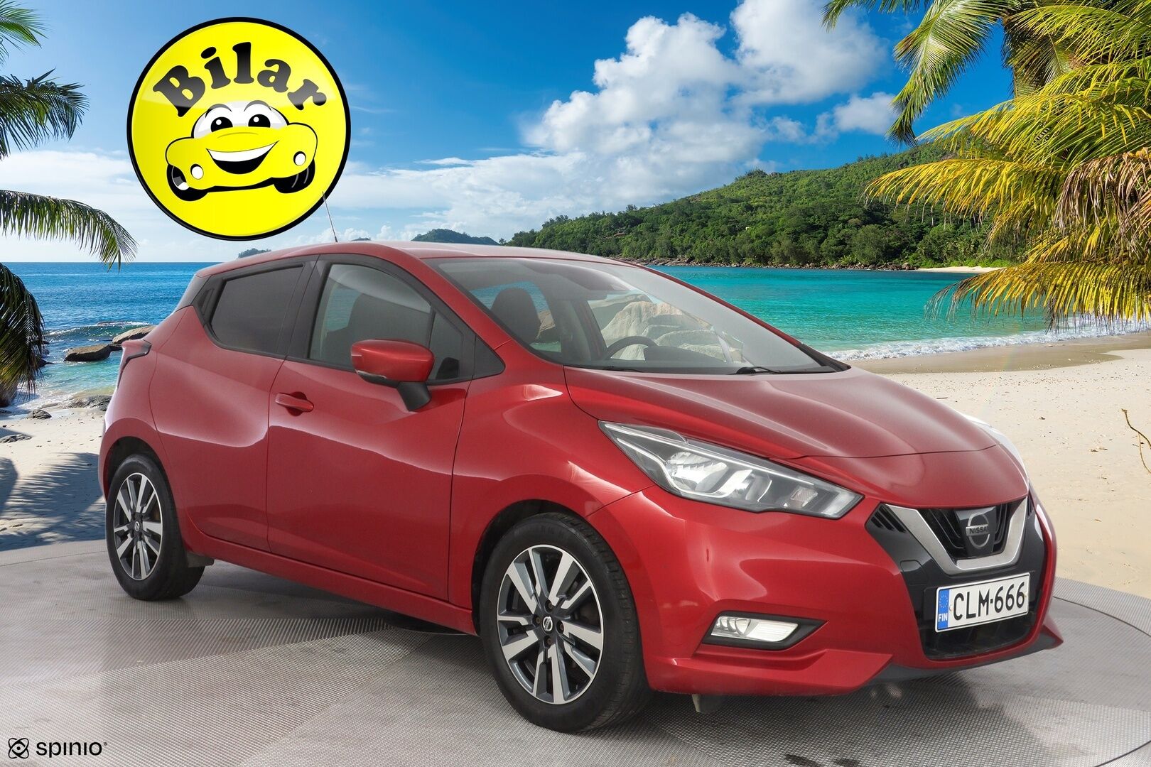 Nissan Micra 2018 1.0L 70 Acenta Comfort Pack 5M/T - Lohko | Vakkari | Keyless | BT | Suomi-Auto | Kahdet renkaat vanteilla | Juuri huollettu 