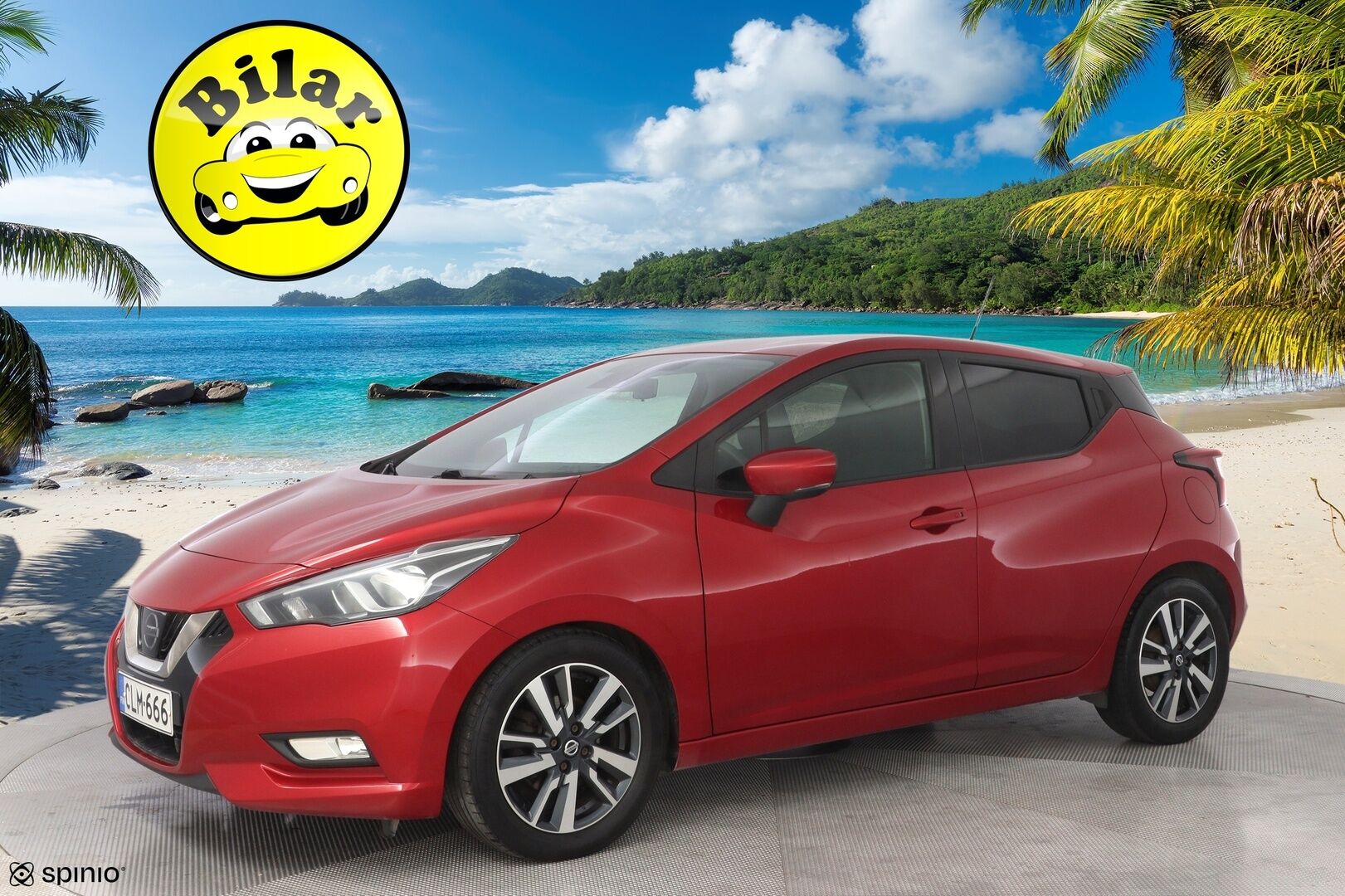 Nissan Micra 2018 1.0L 70 Acenta Comfort Pack 5M/T - Lohko | Vakkari | Keyless | BT | Suomi-Auto | Kahdet renkaat vanteilla | Juuri huollettu 