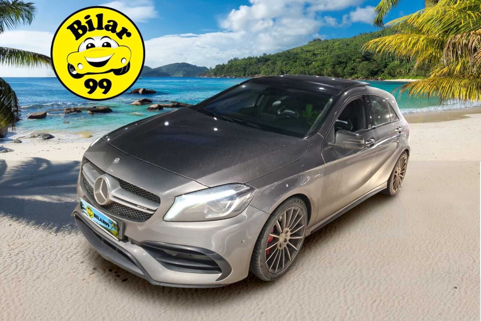 MERCEDES-BENZ A 45 AMG 2017 45 AMG 381hv ** DTR+ / Perf.penkit & putkisto / H/K / Panorama / LED High Perf / P-Kamera / Carplay **