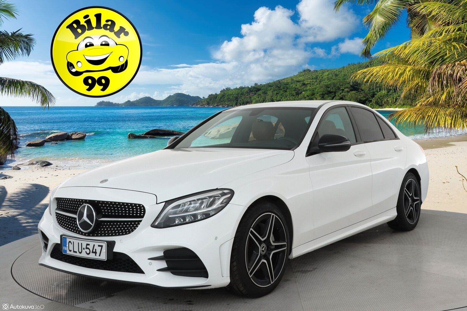 Mercedes-Benz C 2019 180 A Business AMG **Facelift / Digimittaristo / Night-paketti / Ruskeat sporttinahat / P.kamera** - Suomi-auto / LED High Performance / Navi