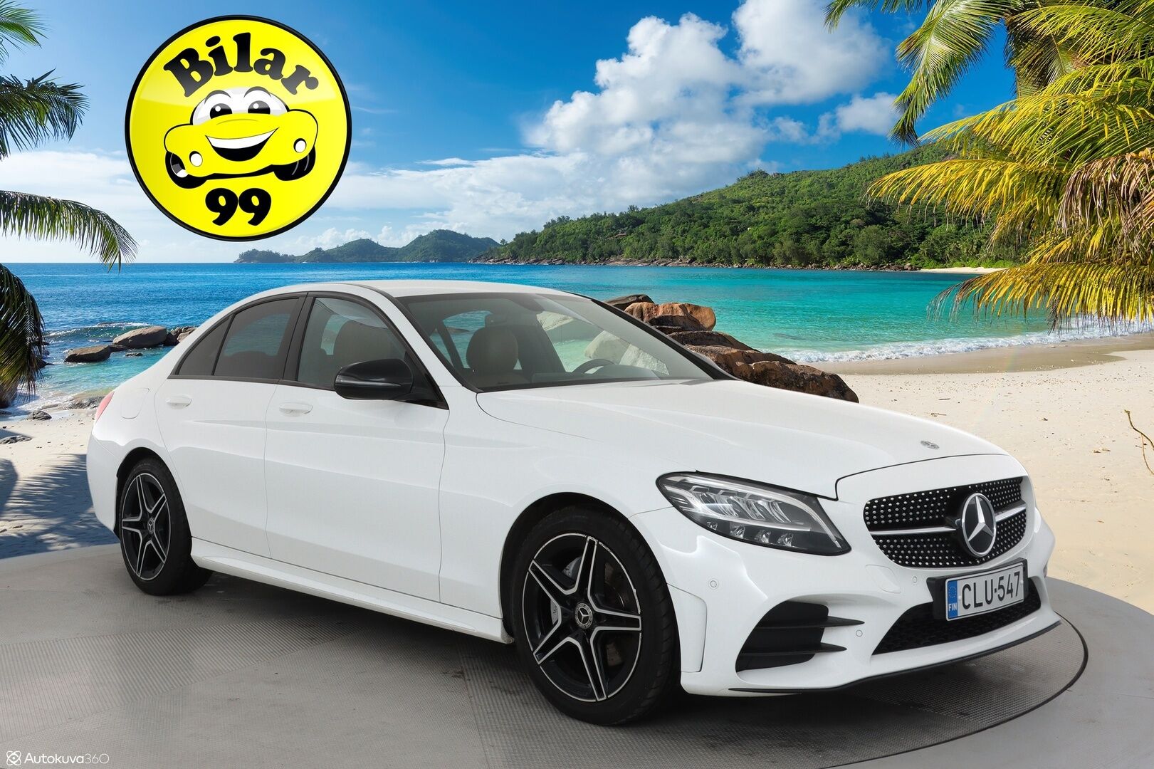Mercedes-Benz C 2019 180 A Business AMG **Facelift / Digimittaristo / Night-paketti / Ruskeat sporttinahat / P.kamera** - Suomi-auto / LED High Performance / Navi