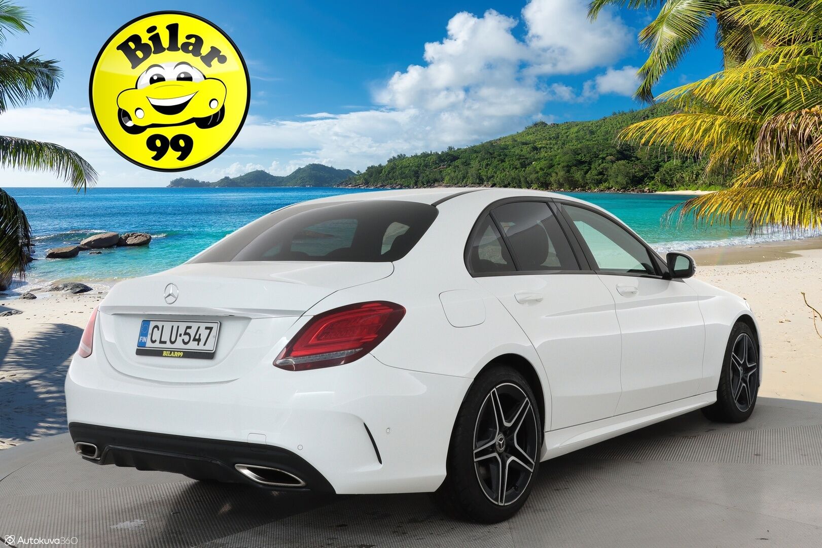 Mercedes-Benz C 2019 180 A Business AMG **Facelift / Digimittaristo / Night-paketti / Ruskeat sporttinahat / P.kamera** - Suomi-auto / LED High Performance / Navi