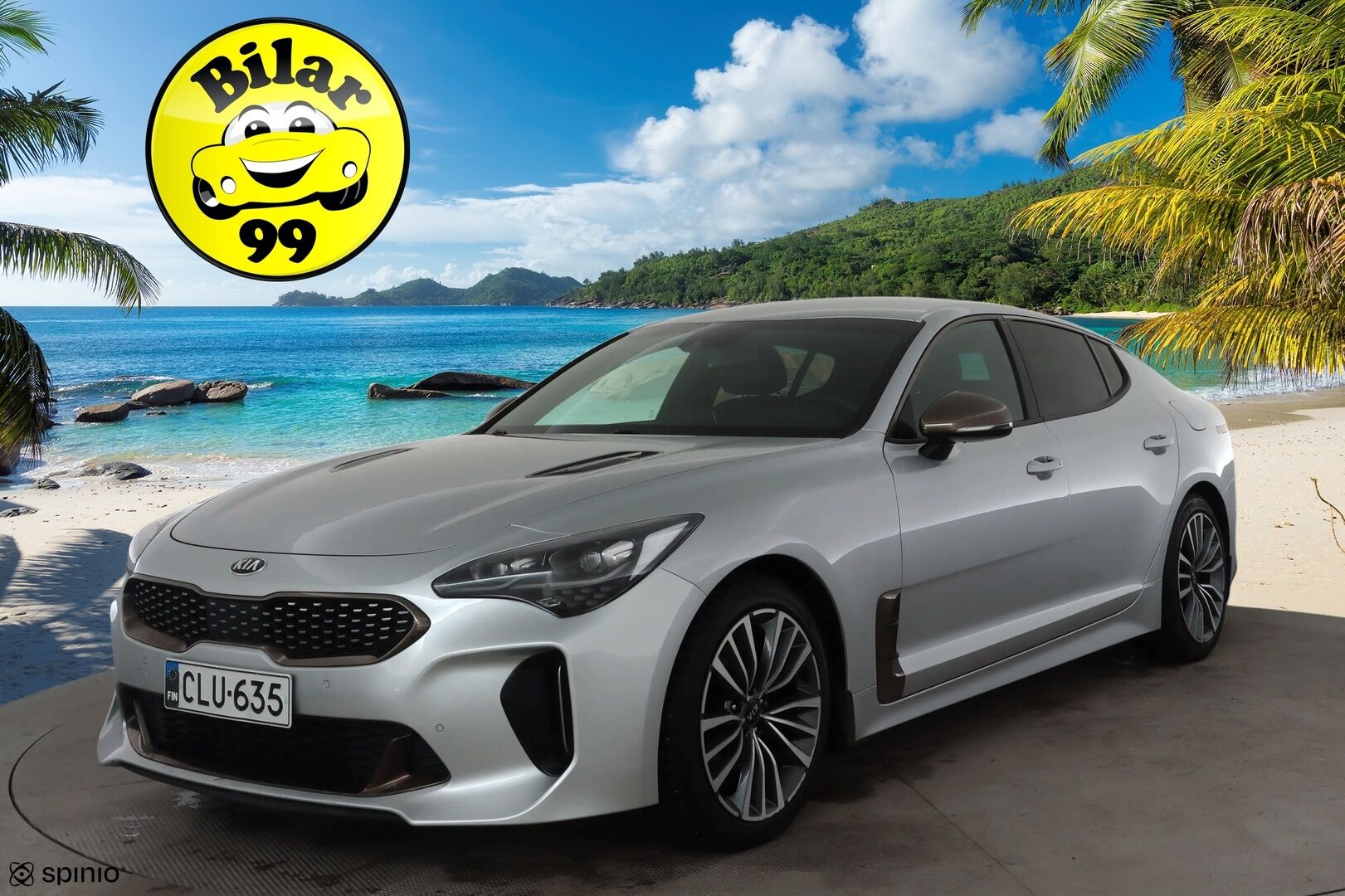 Kia Stinger 2020 2,2 CRDi SCR RWD GT-Line Edition A/T * ACC / HUD / P.kamera / LED / Navi / Muistipenkki / Ilmastoidut nahat / KeylessGo * - Lohko+Sisä / Suomi-auto / Kahdet renkaat aluvanteilla / Merkkihuollettu