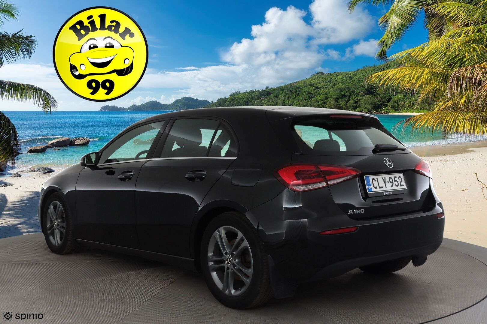 Mercedes-Benz A 2019 180 A Business Style * Suomi-auto / Webasto / Vakkari / P.kamera / LED / Puolinahat / Apple&Android * - Kahdet renkaat aluvanteilla - HULLU BLACKWEEK KORKOTARJOUS 2,49%