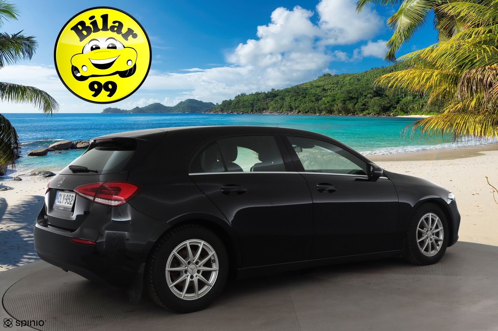 Mercedes-Benz A 2019 180 A Business Style * Suomi-auto / Webasto / Vakkari / P.kamera / LED / Puolinahat / Apple&Android * - Kahdet renkaat aluvanteilla - HULLU BLACKWEEK KORKOTARJOUS 2,49%