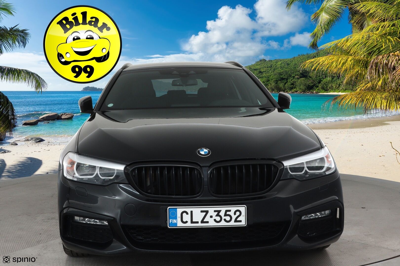 BMW 520 2018 G31 Touring A xDrive Business M Sport **Vakkari / P.kamera / Webasto / Koukku / Hifit / Sporttipenkit** - Kahdet renkaat aluvanteilla / Kangas-Alcantara 