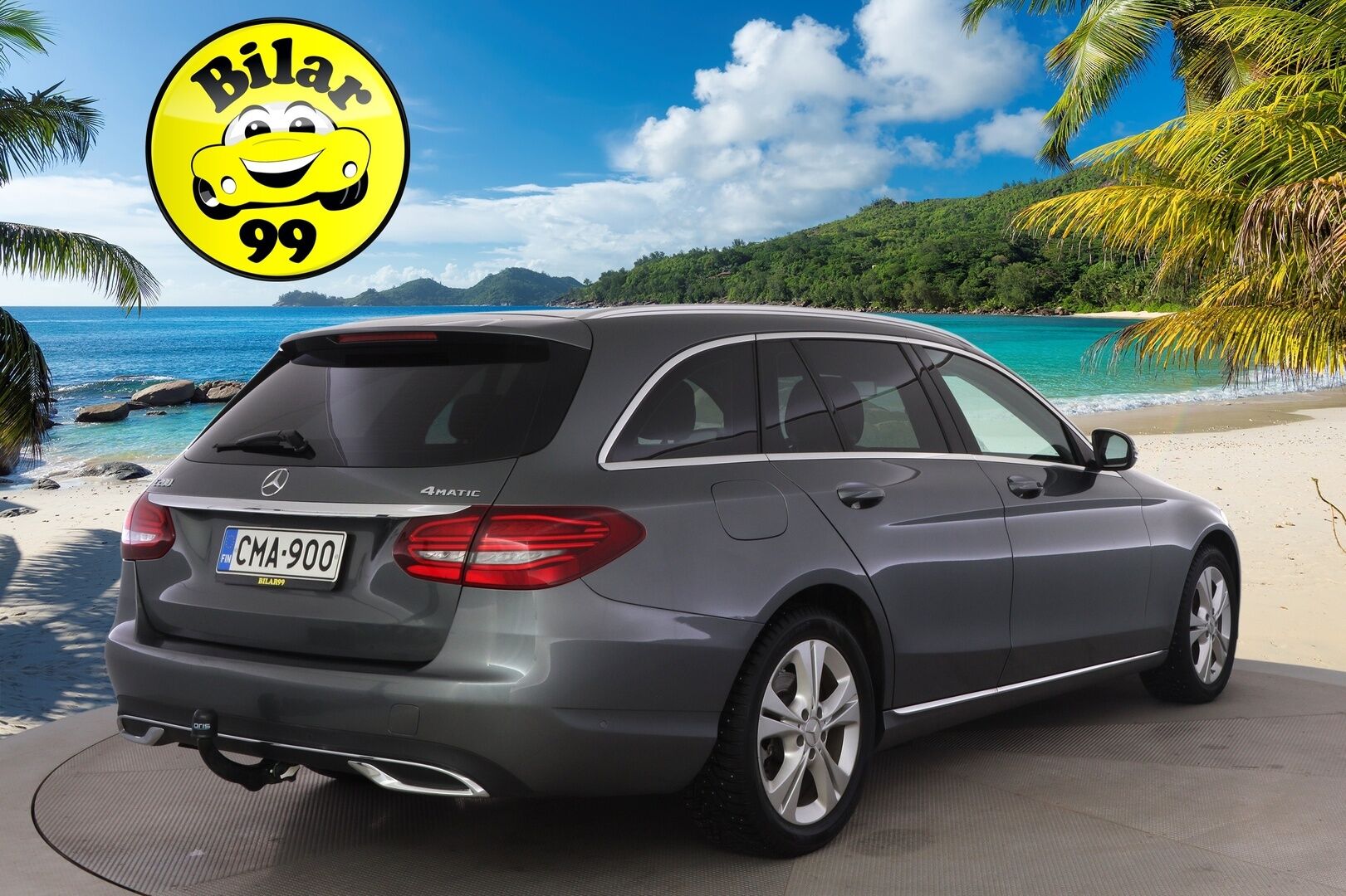 Mercedes-Benz C 2019 200 4Matic T A Business Avantgarde ** Lohko+sisäp / Facelift! / Multibeam LED / Vetokoukku / P.kamera / Sporttipenkit ** - Tästä tilava ja taloudellinen juuri merkkihuollettu C-sarjan Mercedes vetokoukulla, lohkolämmittimellä ja kahdella hyvällä rengassarjalla! 