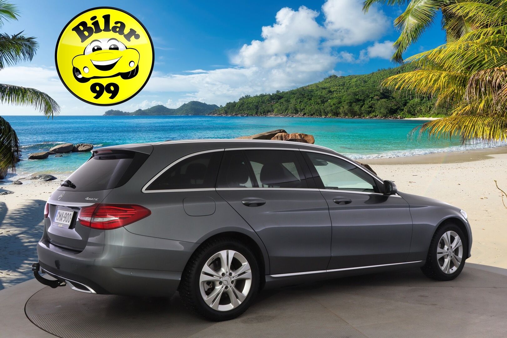 Mercedes-Benz C 2019 200 4Matic T A Business Avantgarde ** Lohko+sisäp / Facelift! / Multibeam LED / Vetokoukku / P.kamera / Sporttipenkit ** - Tästä tilava ja taloudellinen juuri merkkihuollettu C-sarjan Mercedes vetokoukulla, lohkolämmittimellä ja kahdella hyvällä rengassarjalla! 