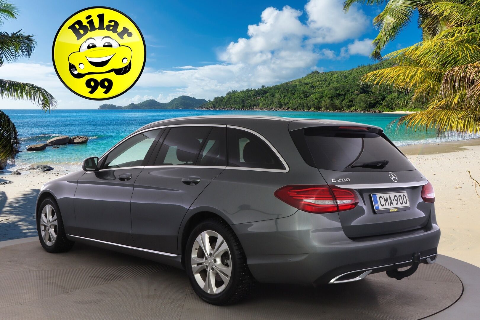 Mercedes-Benz C 2019 200 4Matic T A Business Avantgarde ** Lohko+sisäp / Facelift! / Multibeam LED / Vetokoukku / P.kamera / Sporttipenkit ** - Tästä tilava ja taloudellinen juuri merkkihuollettu C-sarjan Mercedes vetokoukulla, lohkolämmittimellä ja kahdella hyvällä rengassarjalla! 