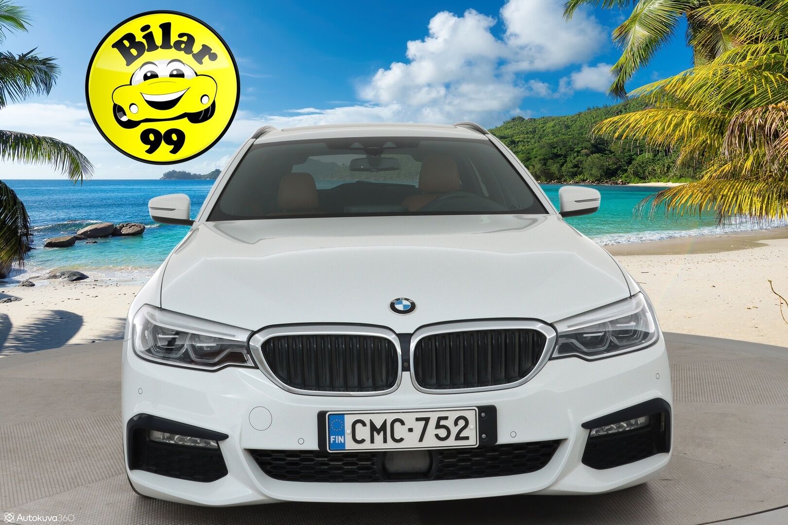BMW 530 2017 G31 Touring 530d A xDrive Business - 3,99 % KORKOTARJOUS TÄHÄN AUTOON - Panorama / HUD / 360° Kamera / Webasto / Koukku / Sporttinahat /  Adapt. Vakkari / Adapt. LED / Kaistavahti / Navi / KeylessGO / 2x Renkaat