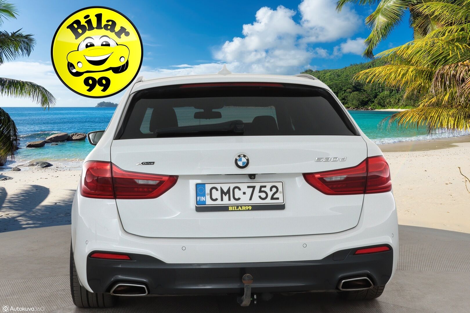 BMW 530 2017 G31 Touring 530d A xDrive Business - 3,99 % KORKOTARJOUS TÄHÄN AUTOON - Panorama / HUD / 360° Kamera / Webasto / Koukku / Sporttinahat /  Adapt. Vakkari / Adapt. LED / Kaistavahti / Navi / KeylessGO / 2x Renkaat