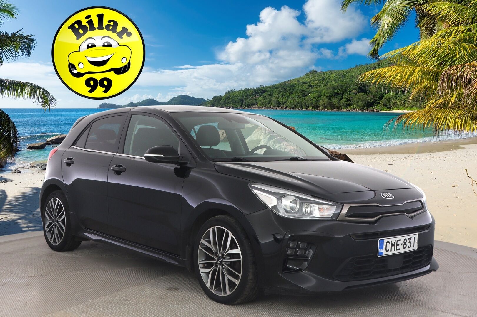 Kia Rio 2019 1,0 T-GDI ISG 120hv GT-Line DCT EcoDynamics - Vakkari / P-kamera / Kaistavahti / Puolinahka Sporttipenkit / Ratinlämmitin / 2x Renkaat Aluvanteilla / Apple&Android