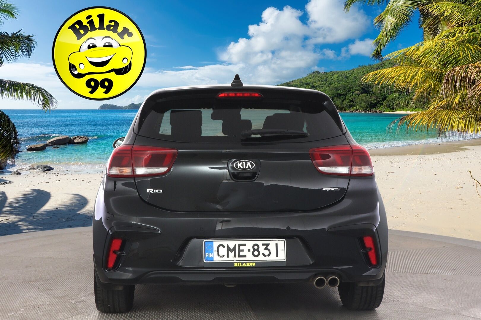 Kia Rio 2019 1,0 T-GDI ISG 120hv GT-Line DCT EcoDynamics - Vakkari / P-kamera / Kaistavahti / Puolinahka Sporttipenkit / Ratinlämmitin / 2x Renkaat Aluvanteilla / Apple&Android