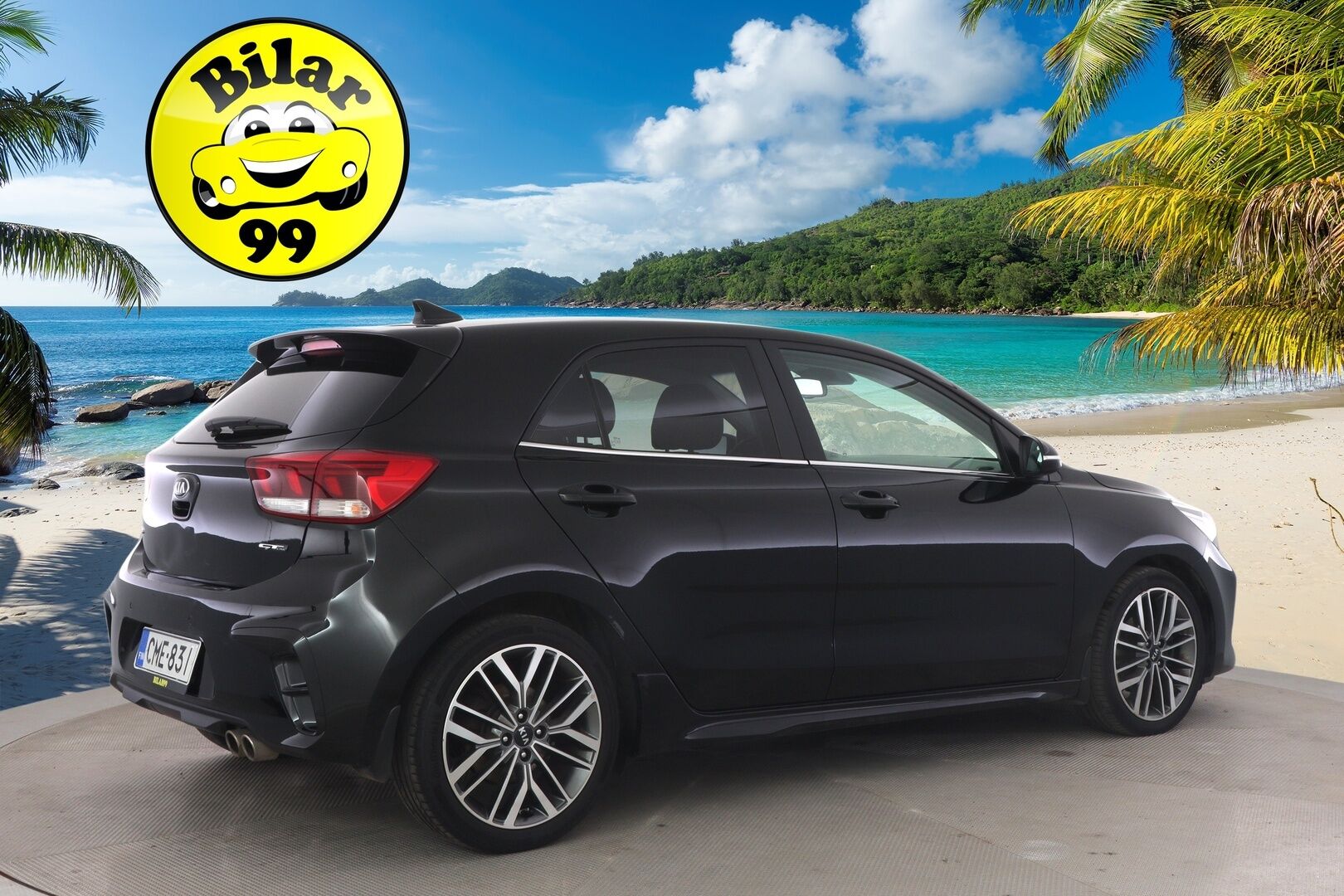 Kia Rio 2019 1,0 T-GDI ISG 120hv GT-Line DCT EcoDynamics - Vakkari / P-kamera / Kaistavahti / Puolinahka Sporttipenkit / Ratinlämmitin / 2x Renkaat Aluvanteilla / Apple&Android
