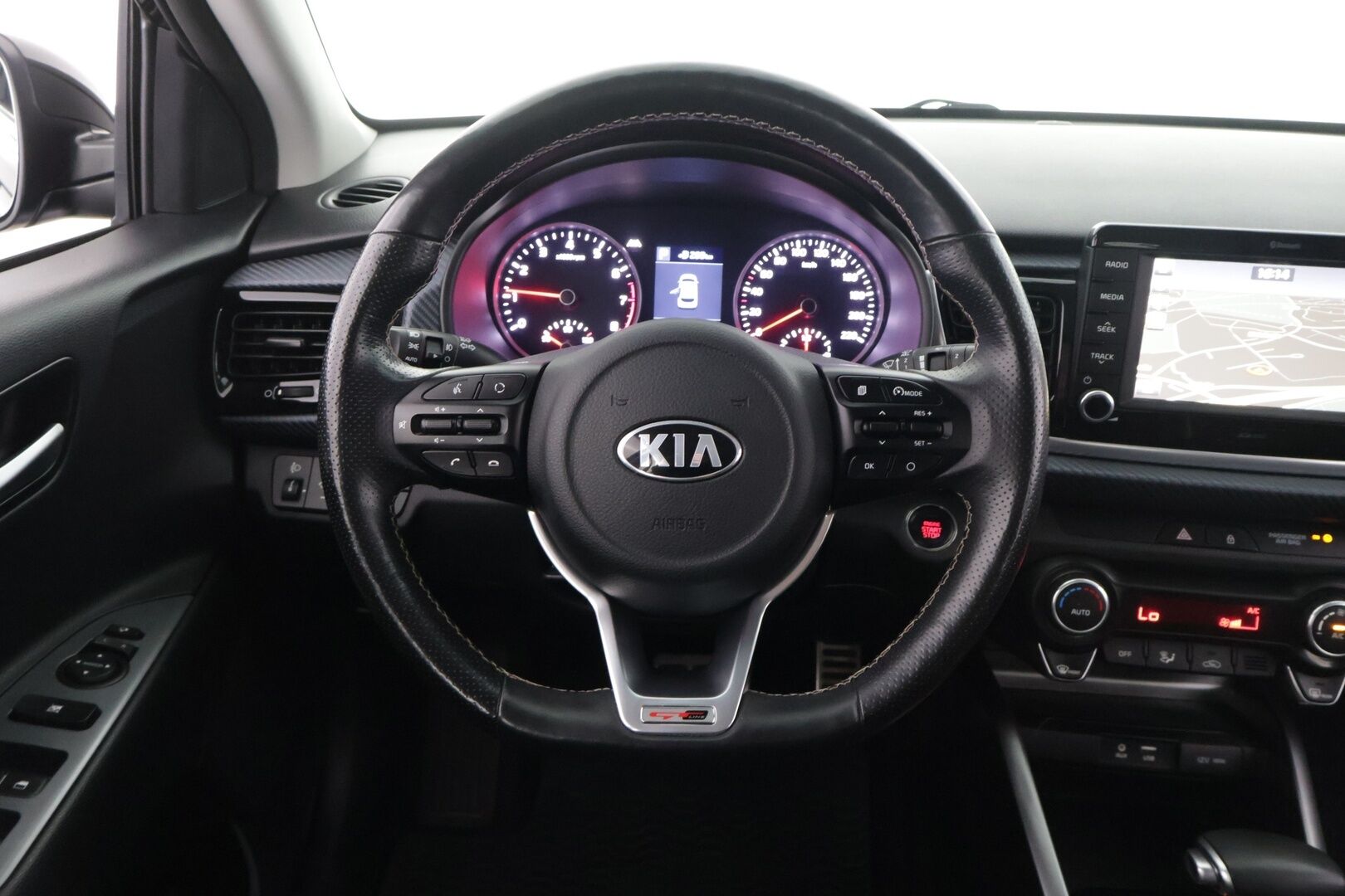 Kia Rio 2019 1,0 T-GDI ISG 120hv GT-Line DCT EcoDynamics - Vakkari / P-kamera / Kaistavahti / Puolinahka Sporttipenkit / Ratinlämmitin / 2x Renkaat Aluvanteilla / Apple&Android