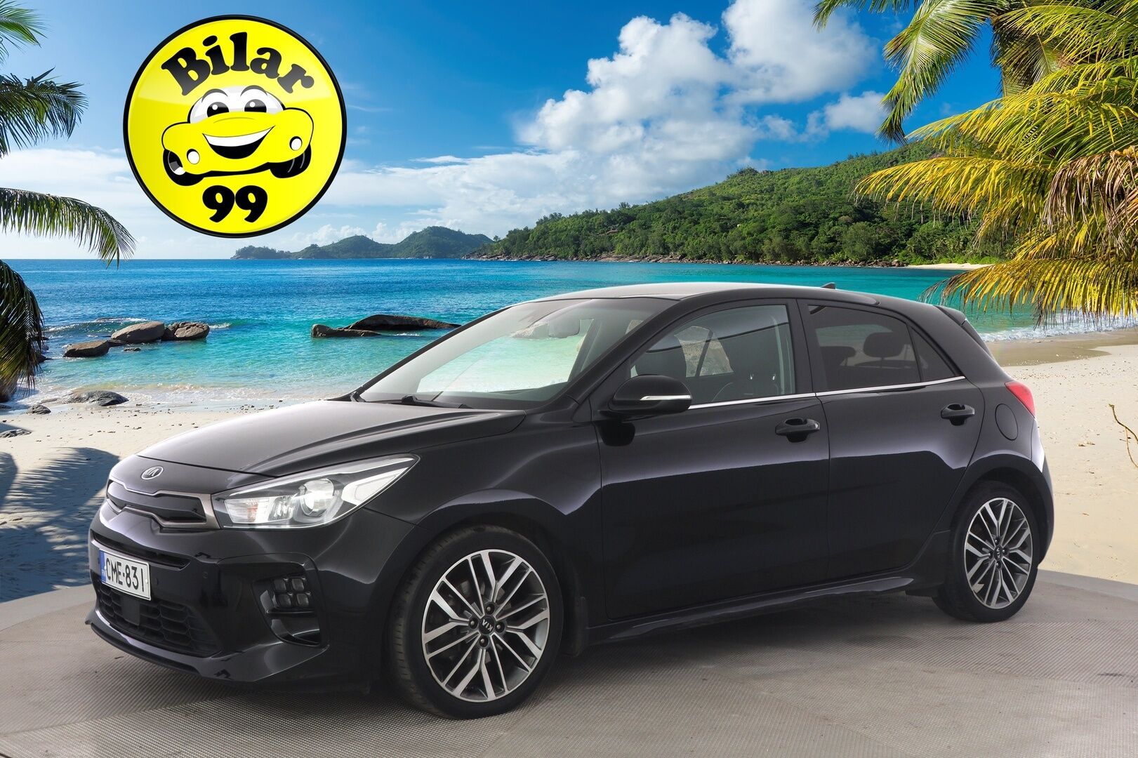 Kia Rio 2019 1,0 T-GDI ISG 120hv GT-Line DCT EcoDynamics - Vakkari / P-kamera / Kaistavahti / Puolinahka Sporttipenkit / Ratinlämmitin / 2x Renkaat Aluvanteilla / Apple&Android