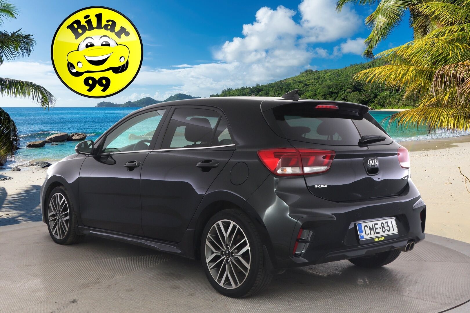 Kia Rio 2019 1,0 T-GDI ISG 120hv GT-Line DCT EcoDynamics - Vakkari / P-kamera / Kaistavahti / Puolinahka Sporttipenkit / Ratinlämmitin / 2x Renkaat Aluvanteilla / Apple&Android