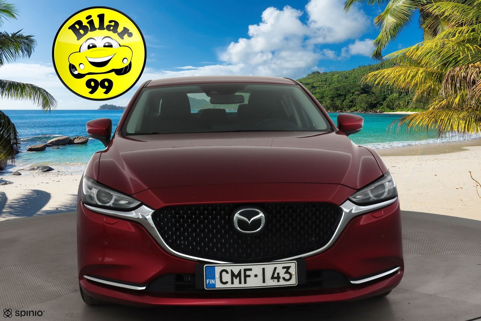 Mazda Mazda6 2019 Sedan 2,5 (194) SKYACTIV-G Luxury Business 6AT  * ACC / 360° / LED / Navi / Muistipenkki / Bose / Lohko+Sisä * - Ilmastoidut nahat / KeylessGo / HUD / Kahdet renkaat aluvanteilla / Merkkihuollettu