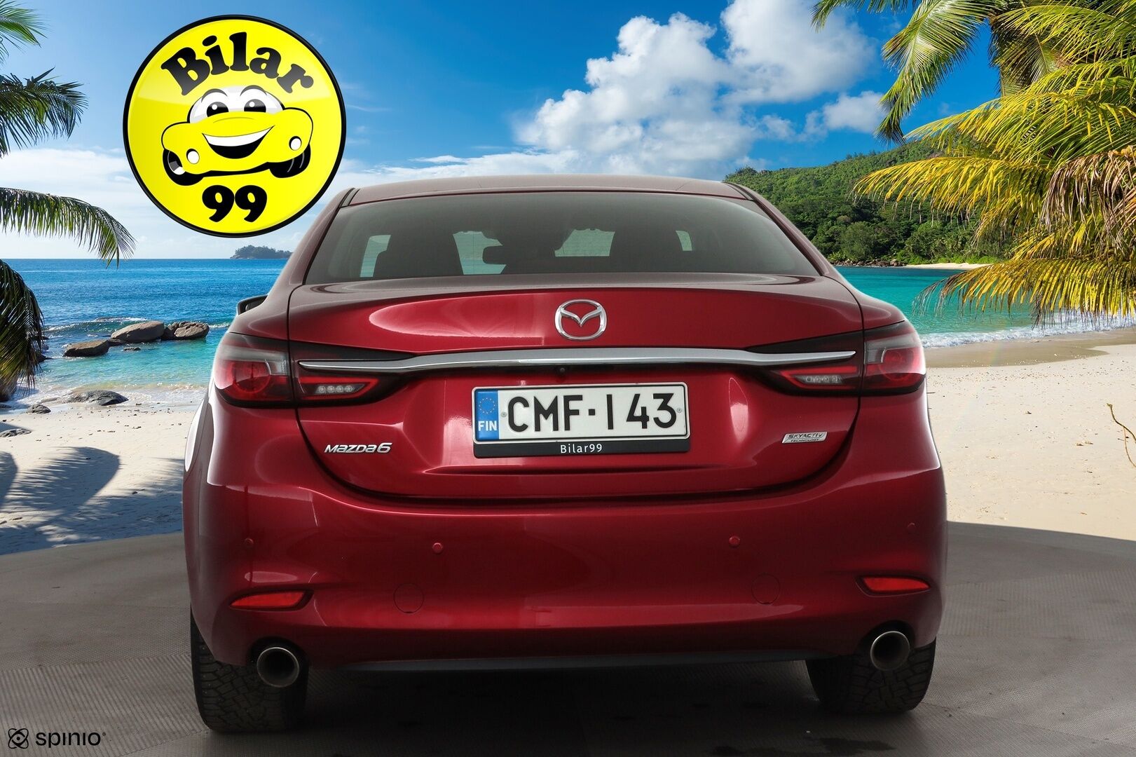 Mazda Mazda6 2019 Sedan 2,5 (194) SKYACTIV-G Luxury Business 6AT  * ACC / 360° / LED / Navi / Muistipenkki / Bose / Lohko+Sisä * - Ilmastoidut nahat / KeylessGo / HUD / Kahdet renkaat aluvanteilla / Merkkihuollettu